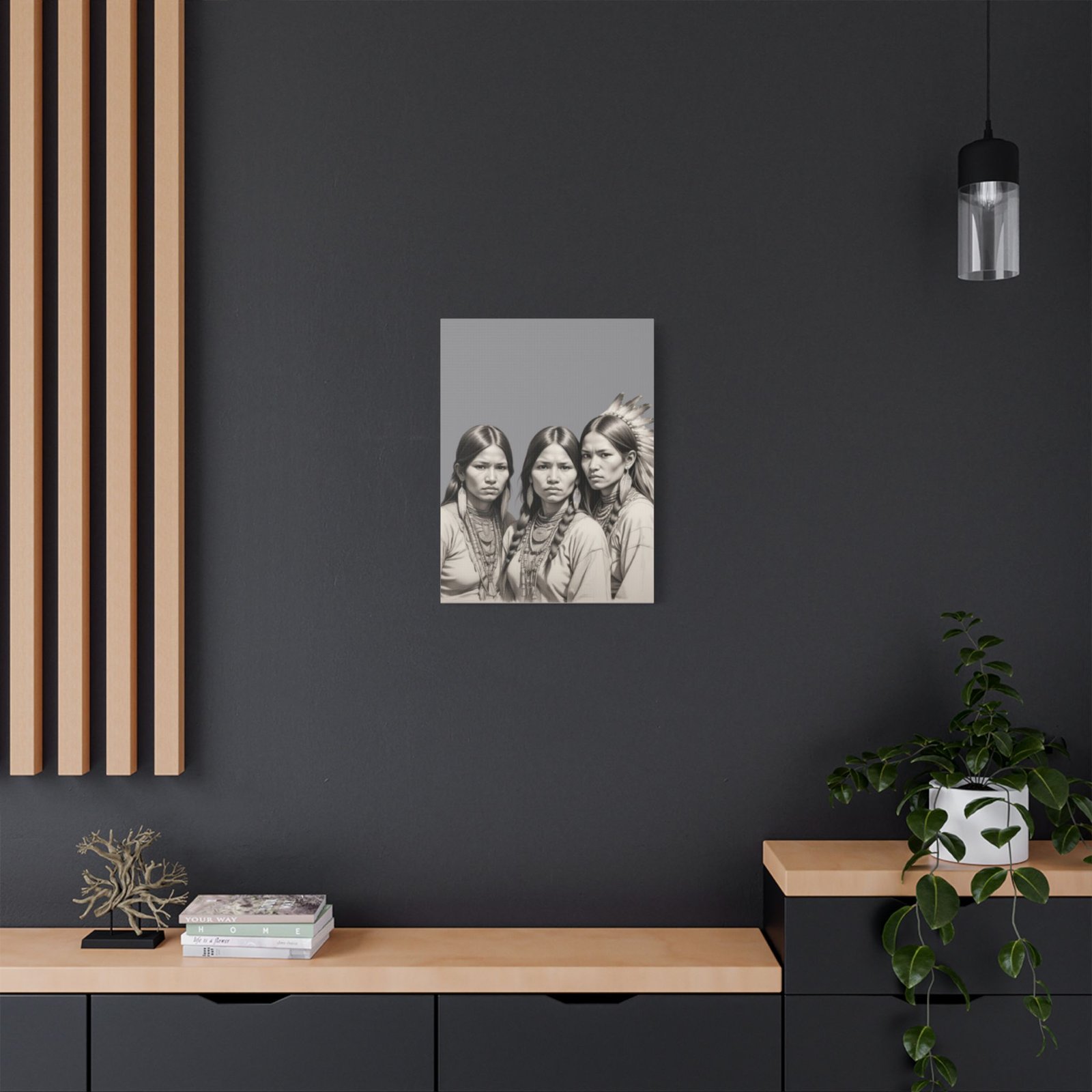 Apache Satin Canvas, Stretched - Image 12