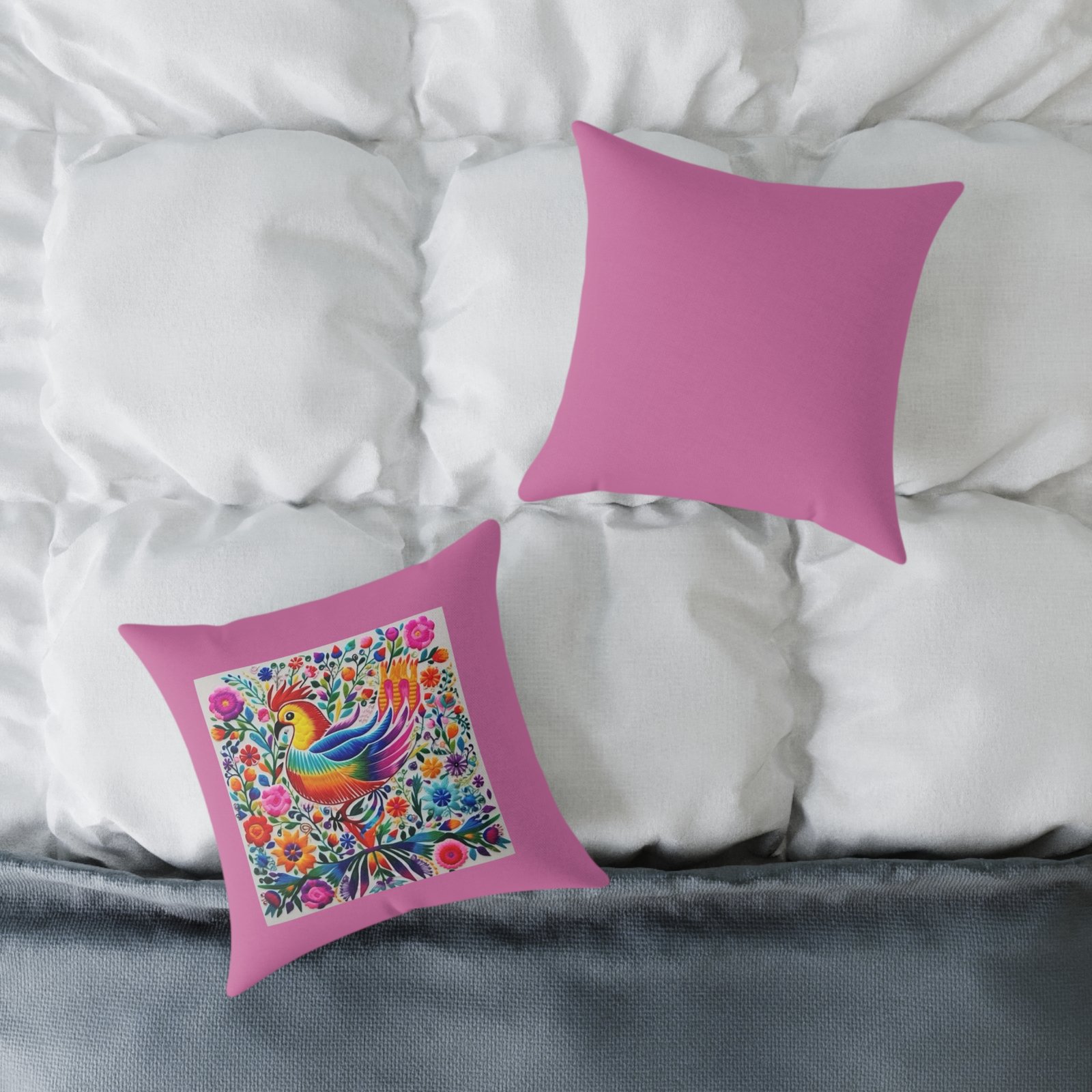 Mexico Square Poly Canvas Pillow - Image 4