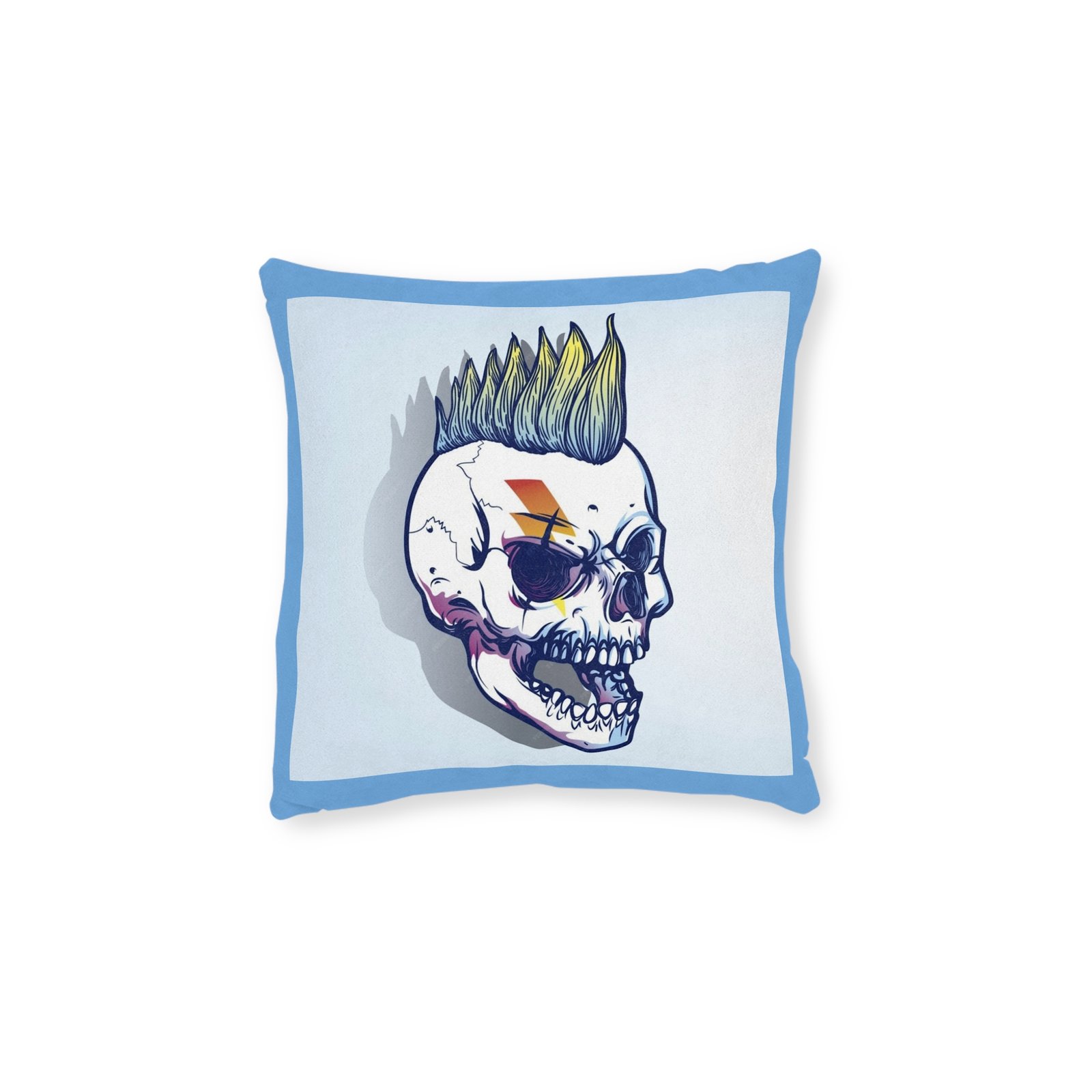 Crazy Rabbit Square Pillow funny cushion quirky art pillow dad gift mum birthday grandma gift mad bunny cushion kids comfy cushion