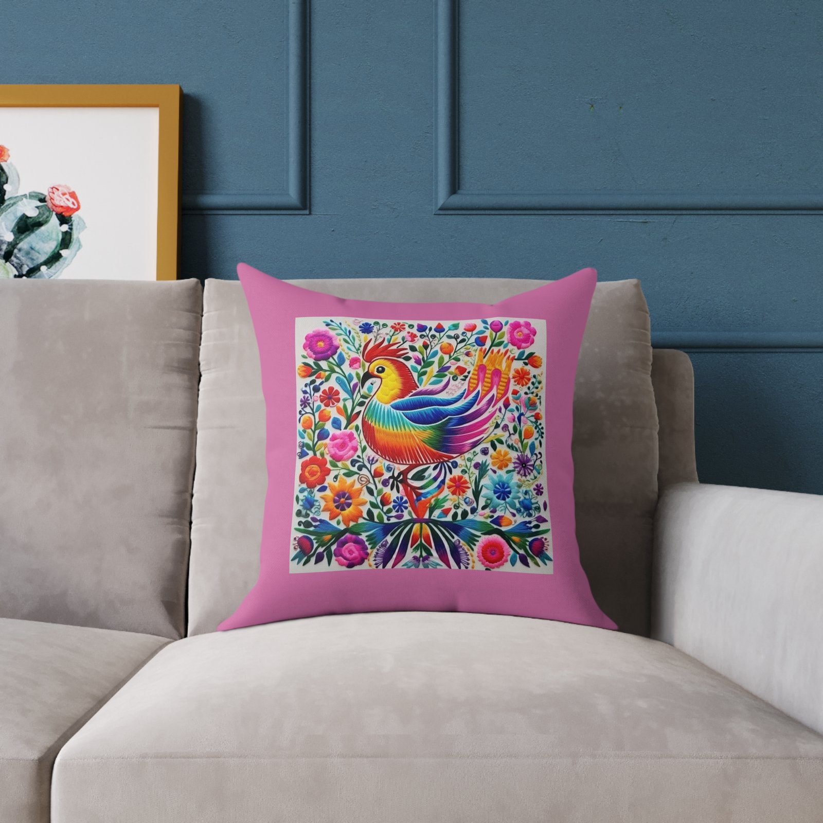 Mexico Square Poly Canvas Pillow - Image 7