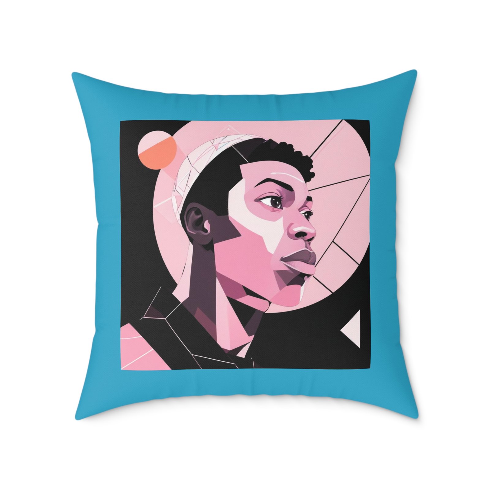Abstract Square Poly Canvas Pillow - Image 17
