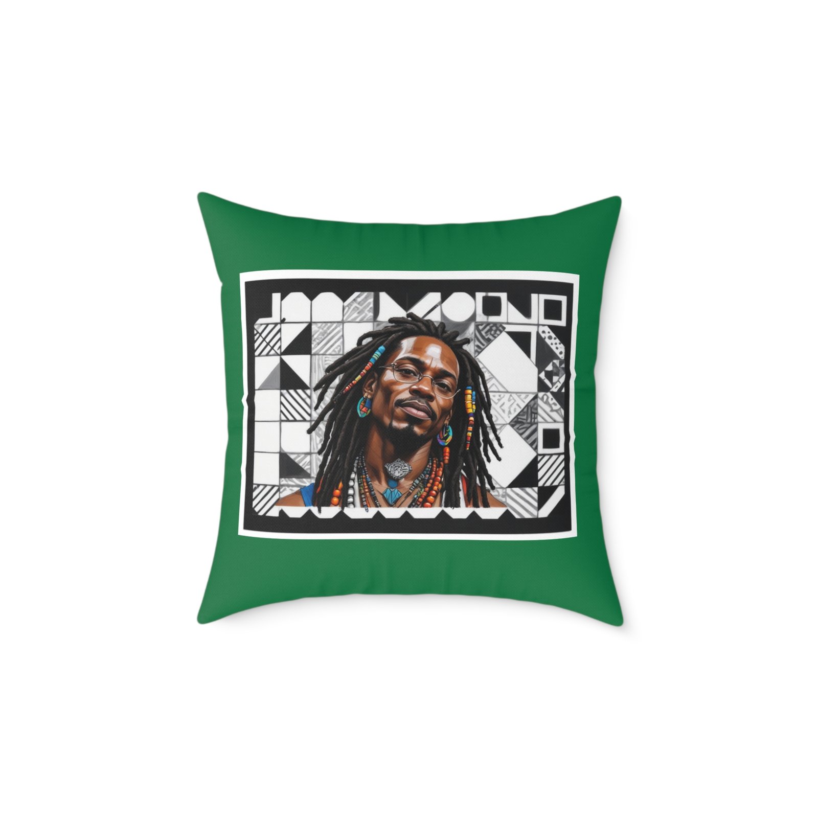 Rastafarian Square Poly Canvas Pillow - Image 9