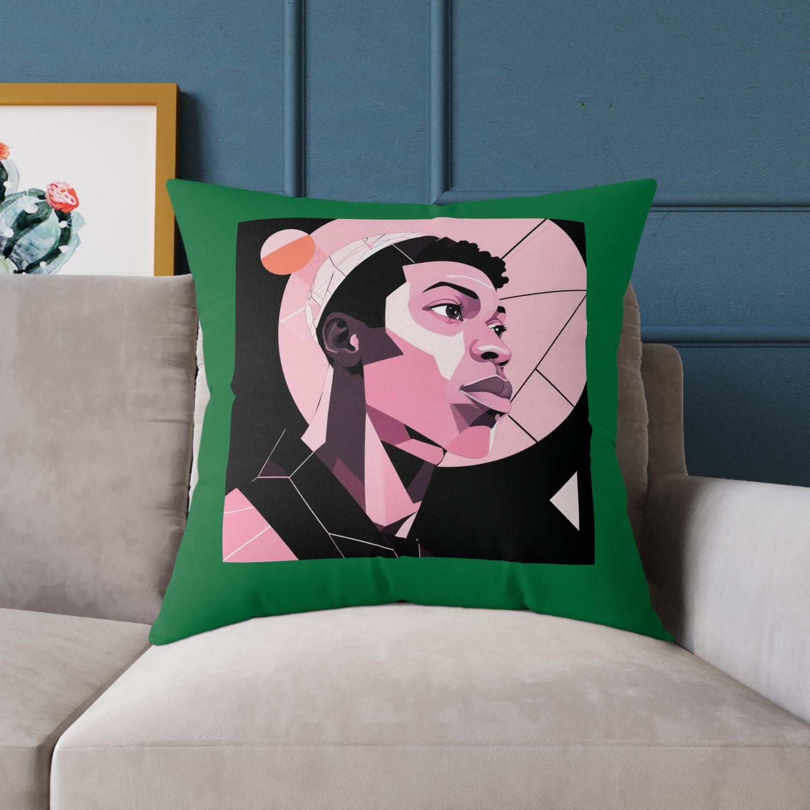 Abstract Square Poly Canvas Pillow - Image 19