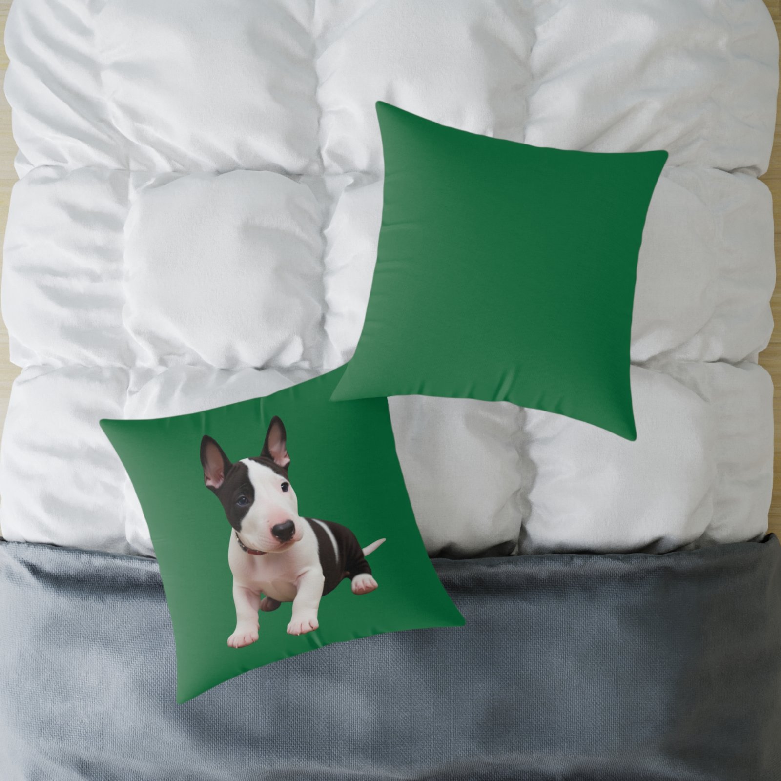English Bull Terrier Square Poly Canvas Pillow - Image 16