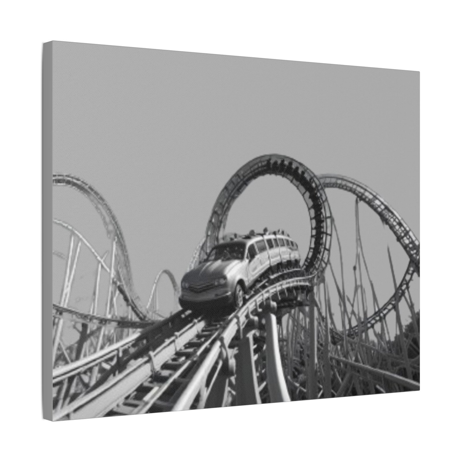 Fairground Fun Satin Canvas, Stretched - Image 10