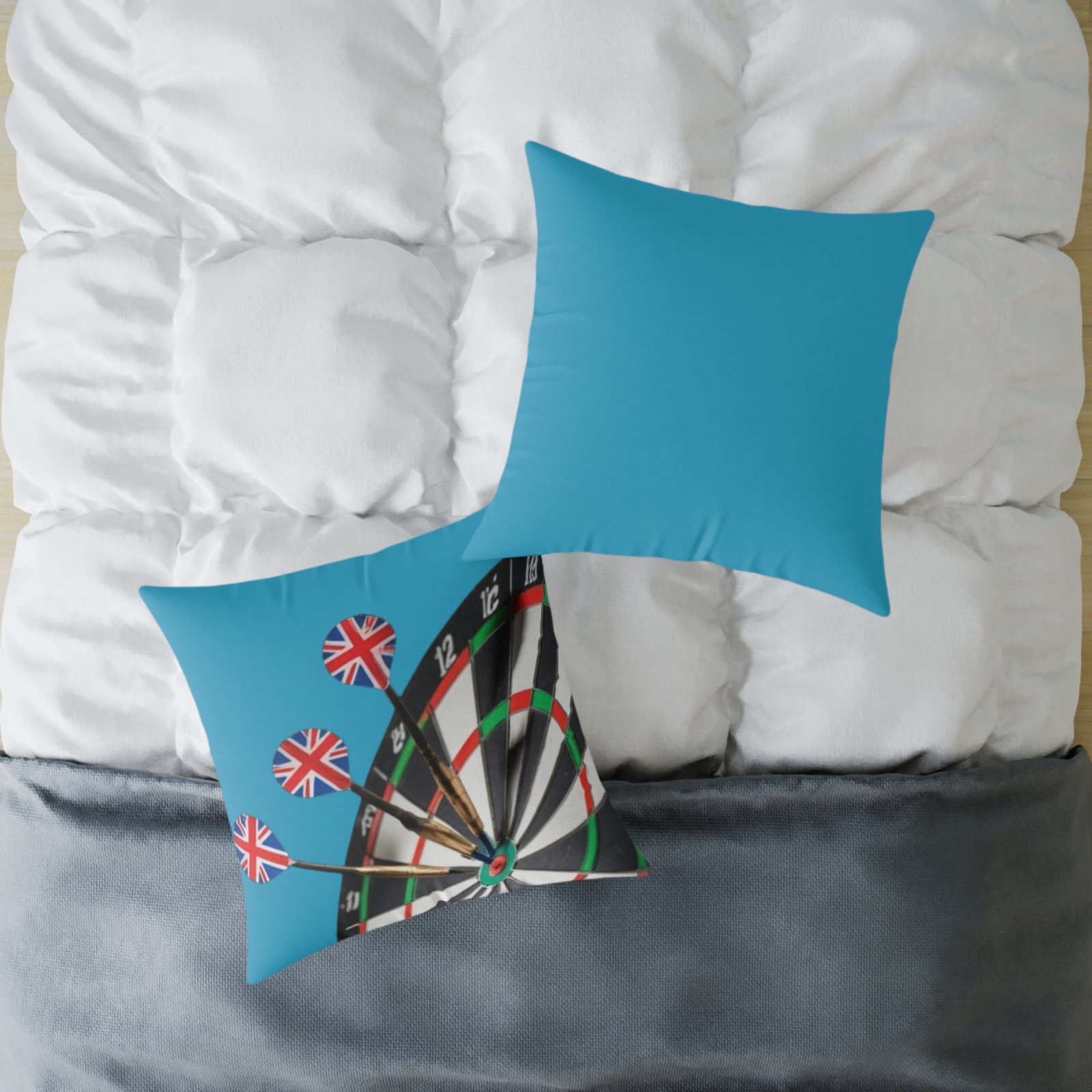 Darts Design Square Poly Canvas Pillow - Image 16