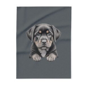 Rottweiller Puppy Arctic Fleece Blanket