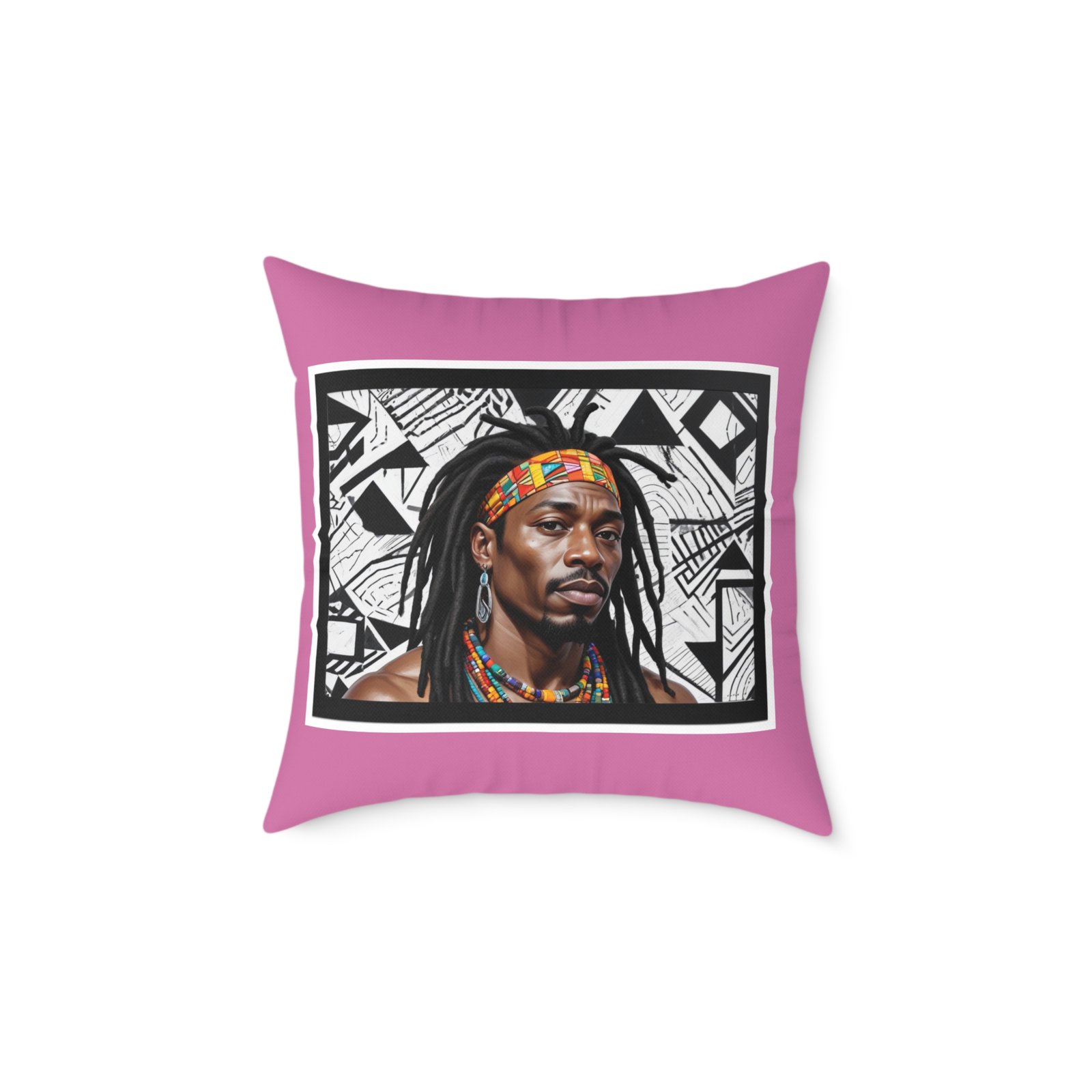 Rastafarian Square Poly Canvas Pillow - Image 9