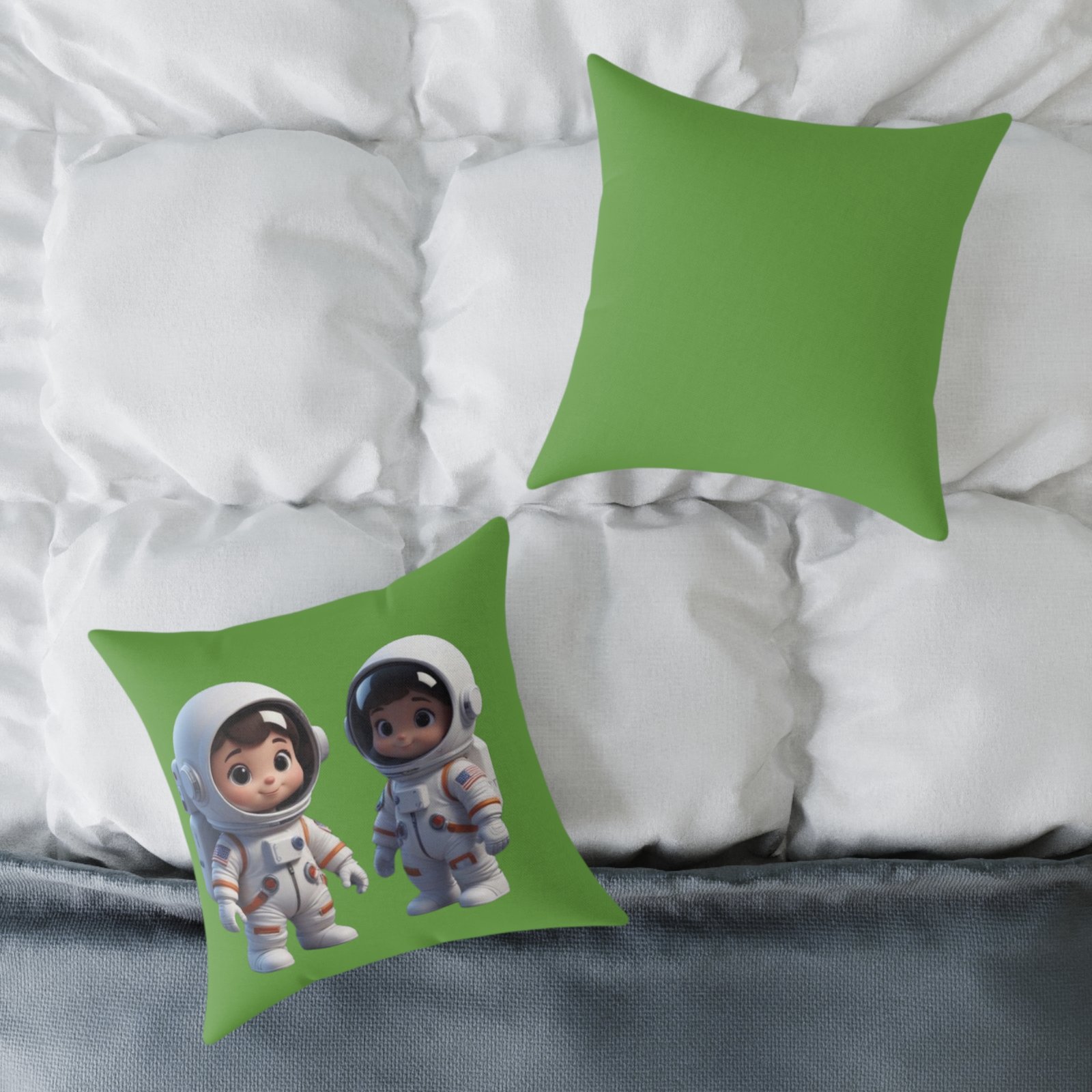 Copy of Astronauts Square Poly Canvas Pillow - Image 8
