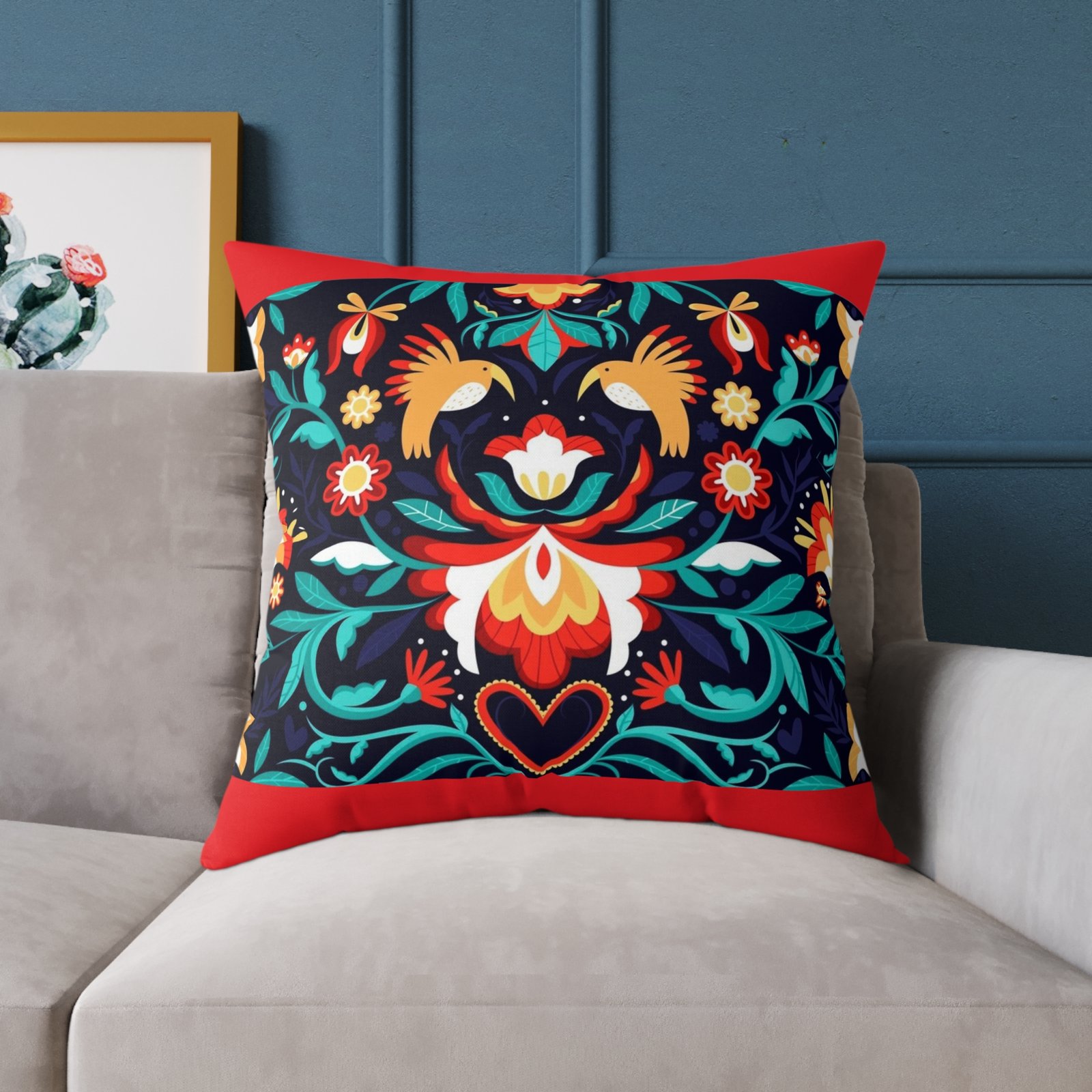 Mexico Square Poly Canvas Pillow - Image 19