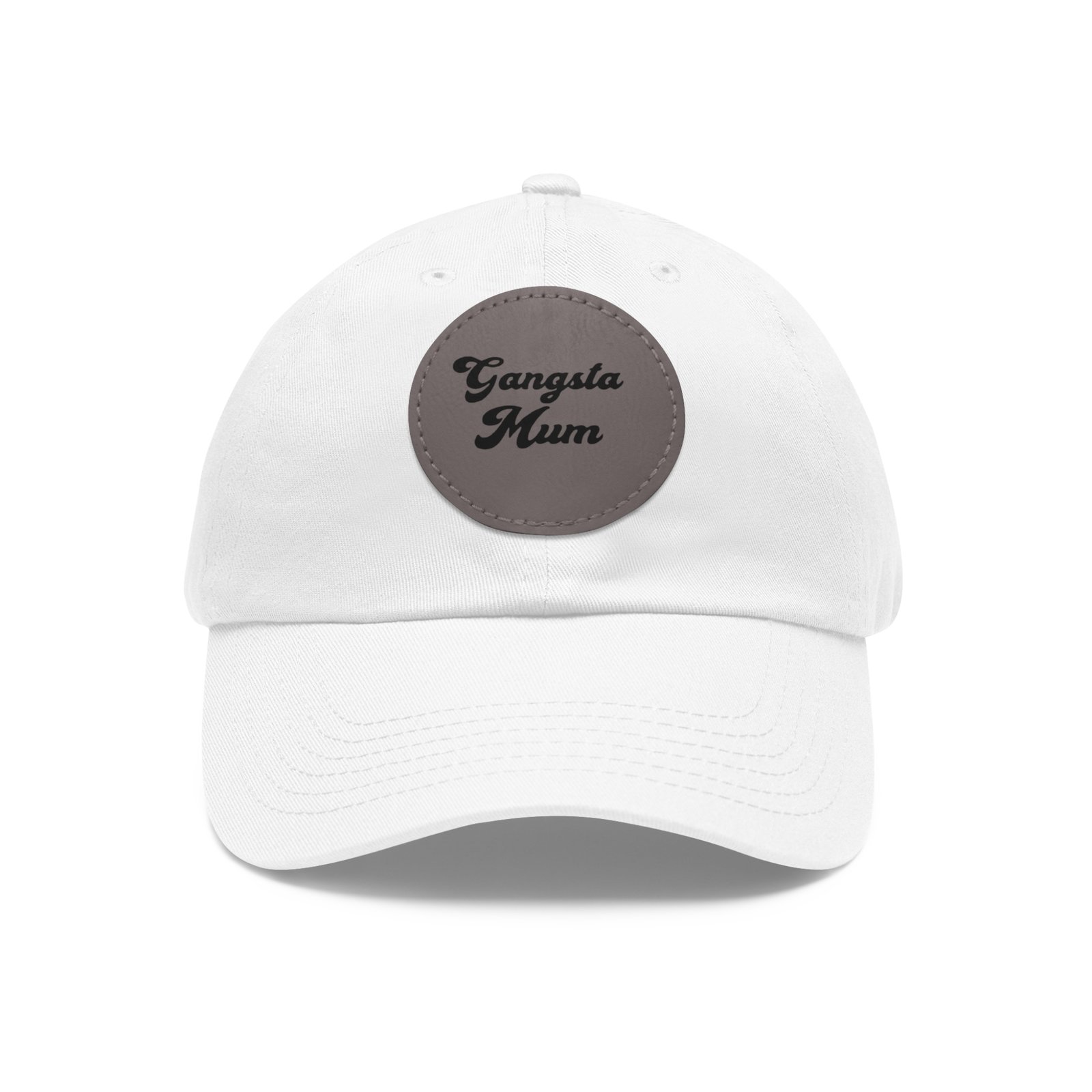 Gangster Momma Hat with Leather Patch (Round) - Image 5