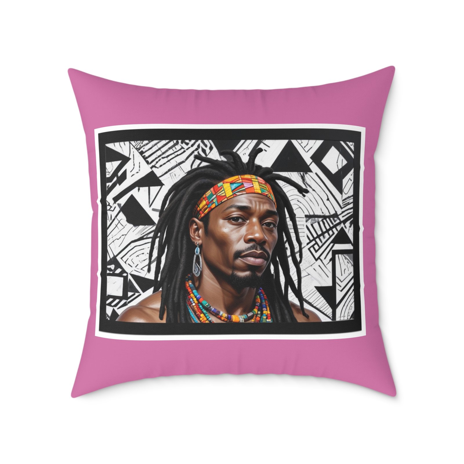 Rastafarian Square Poly Canvas Pillow - Image 17