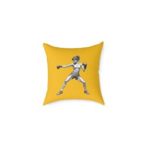Kickboxing Square Poly Canvas Pillow