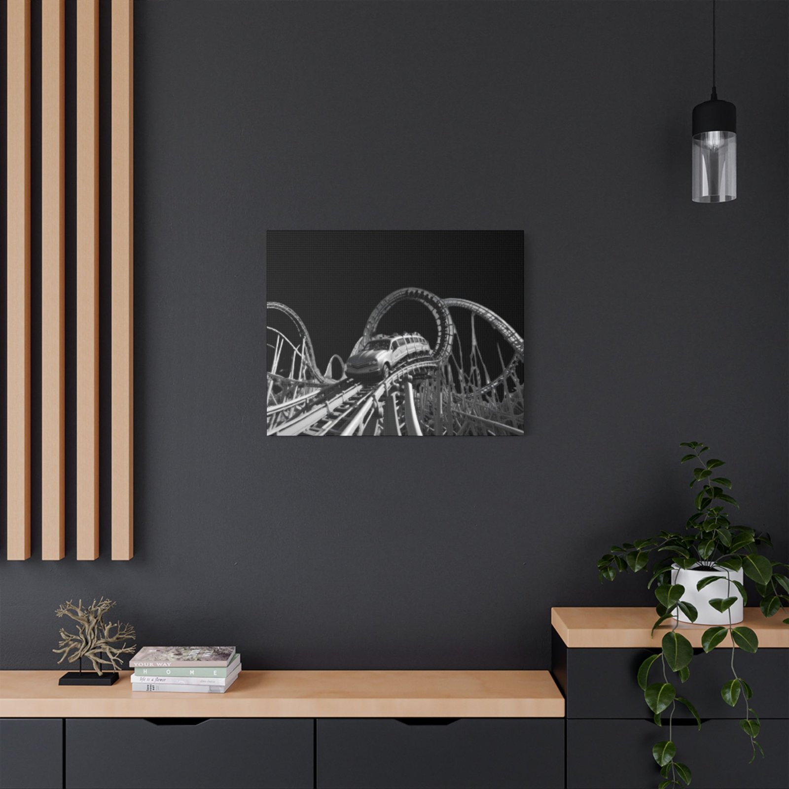 Fairground Fun Satin Canvas, Stretched - Image 12