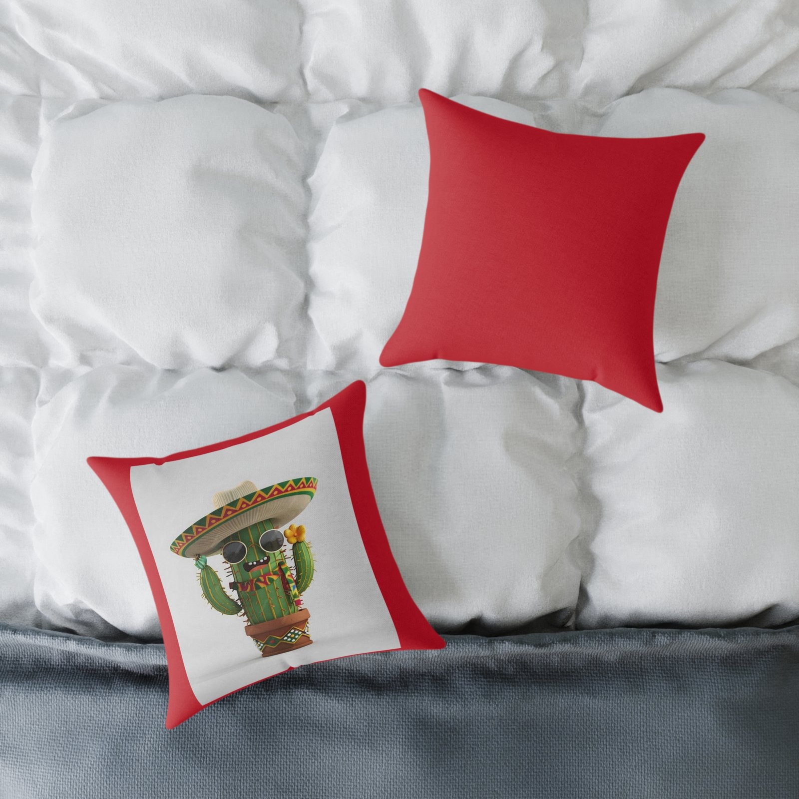 Mexico Square Poly Canvas Pillow - Image 4