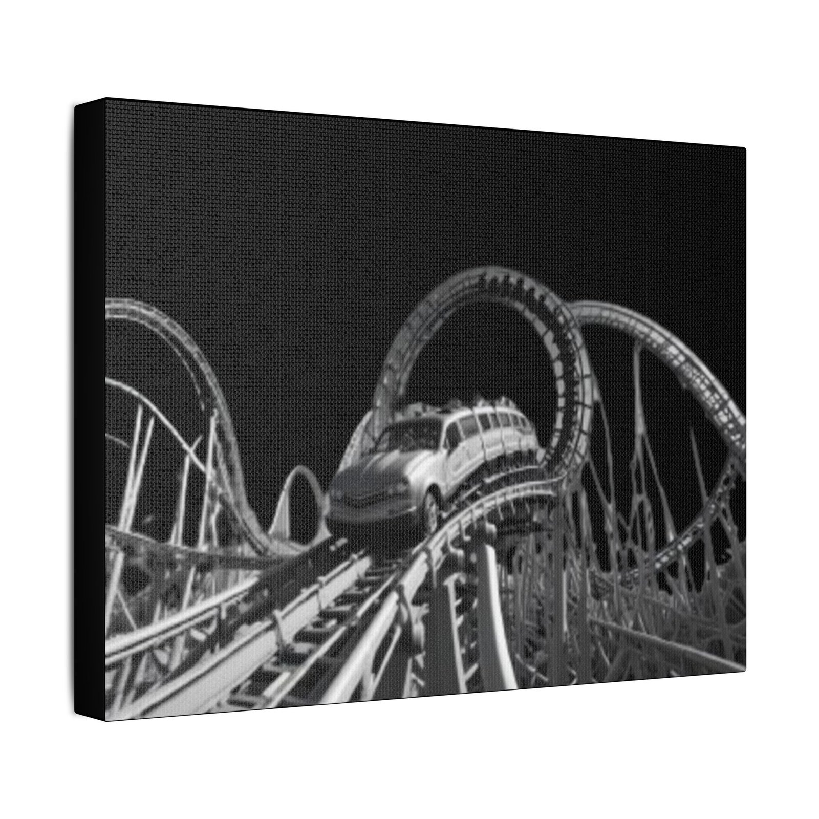 Fairground Fun Satin Canvas, Stretched - Image 2