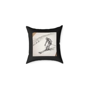 Golfing Square Poly Canvas Pillow