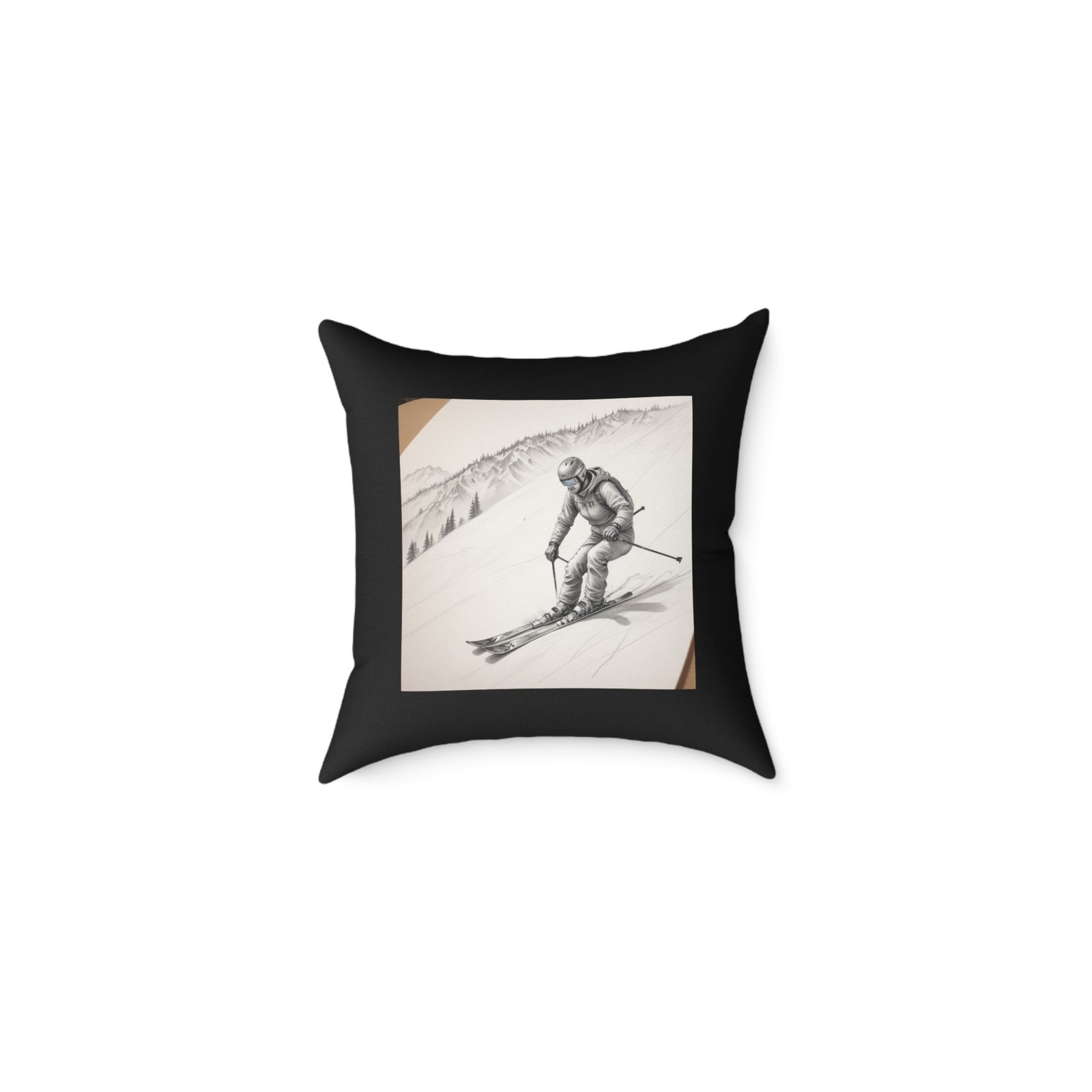 Golfing Square Poly Canvas Pillow