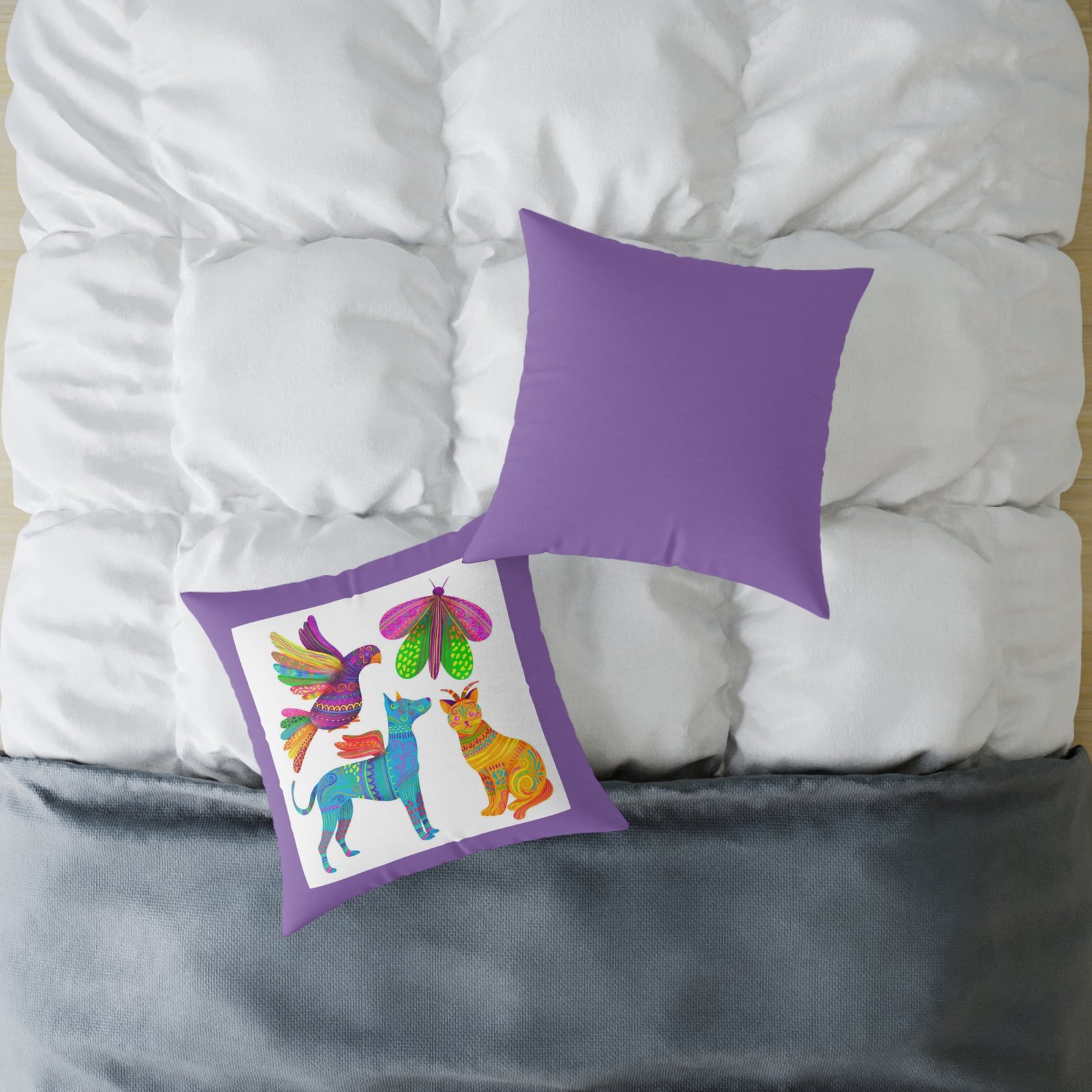 Mexico Square Poly Canvas Pillow - Image 12