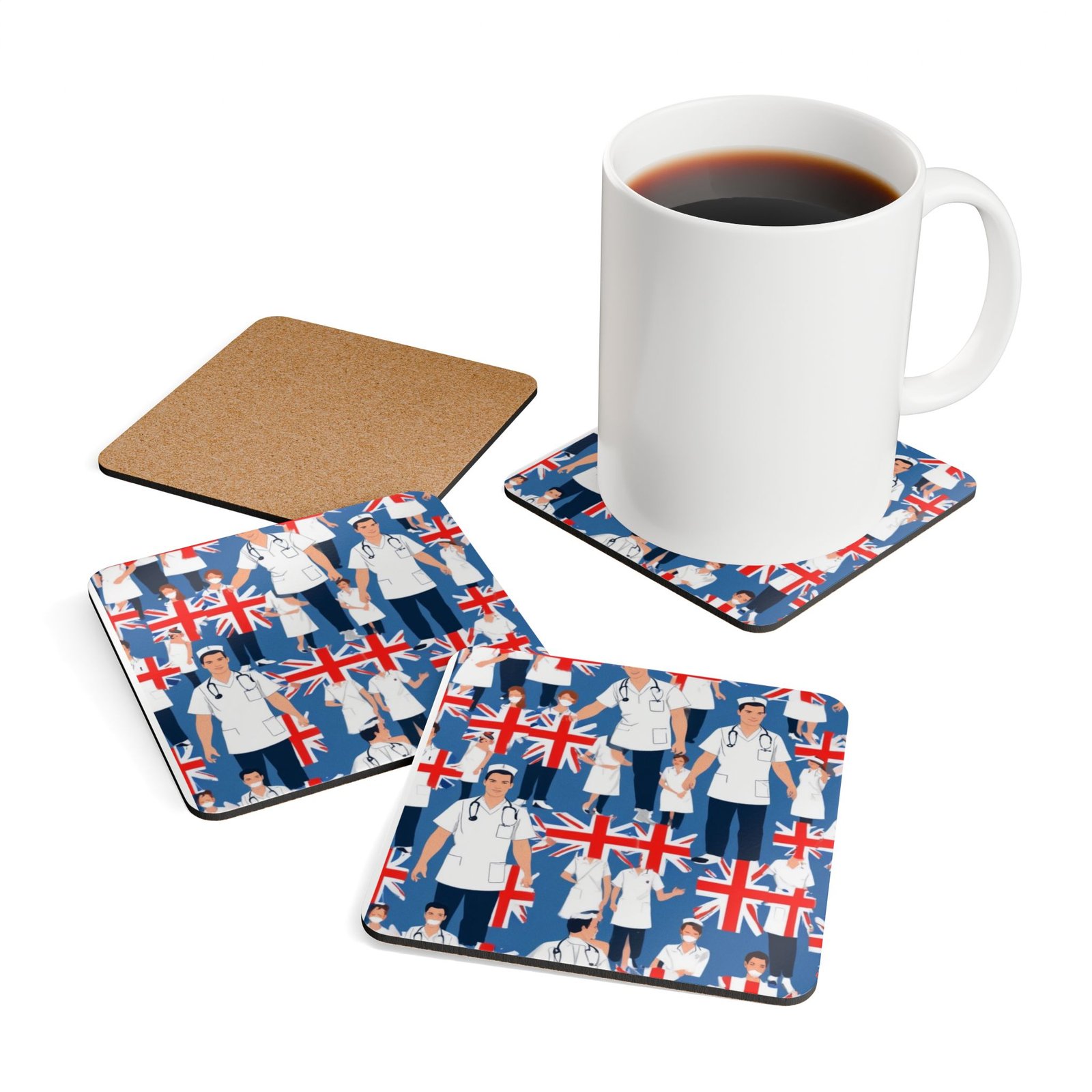 Nurse Corkwood Coaster Set - Image 4