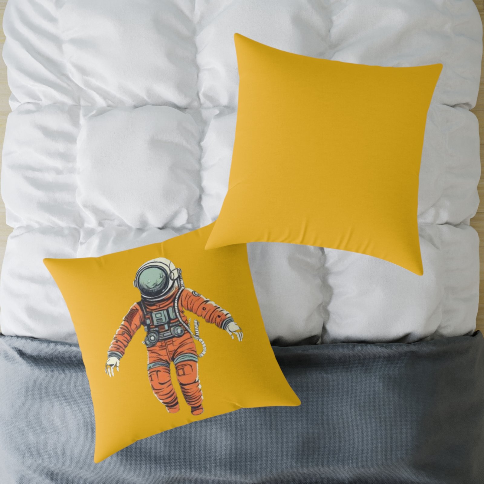 Astronaut Square Poly Canvas Pillow - Image 20