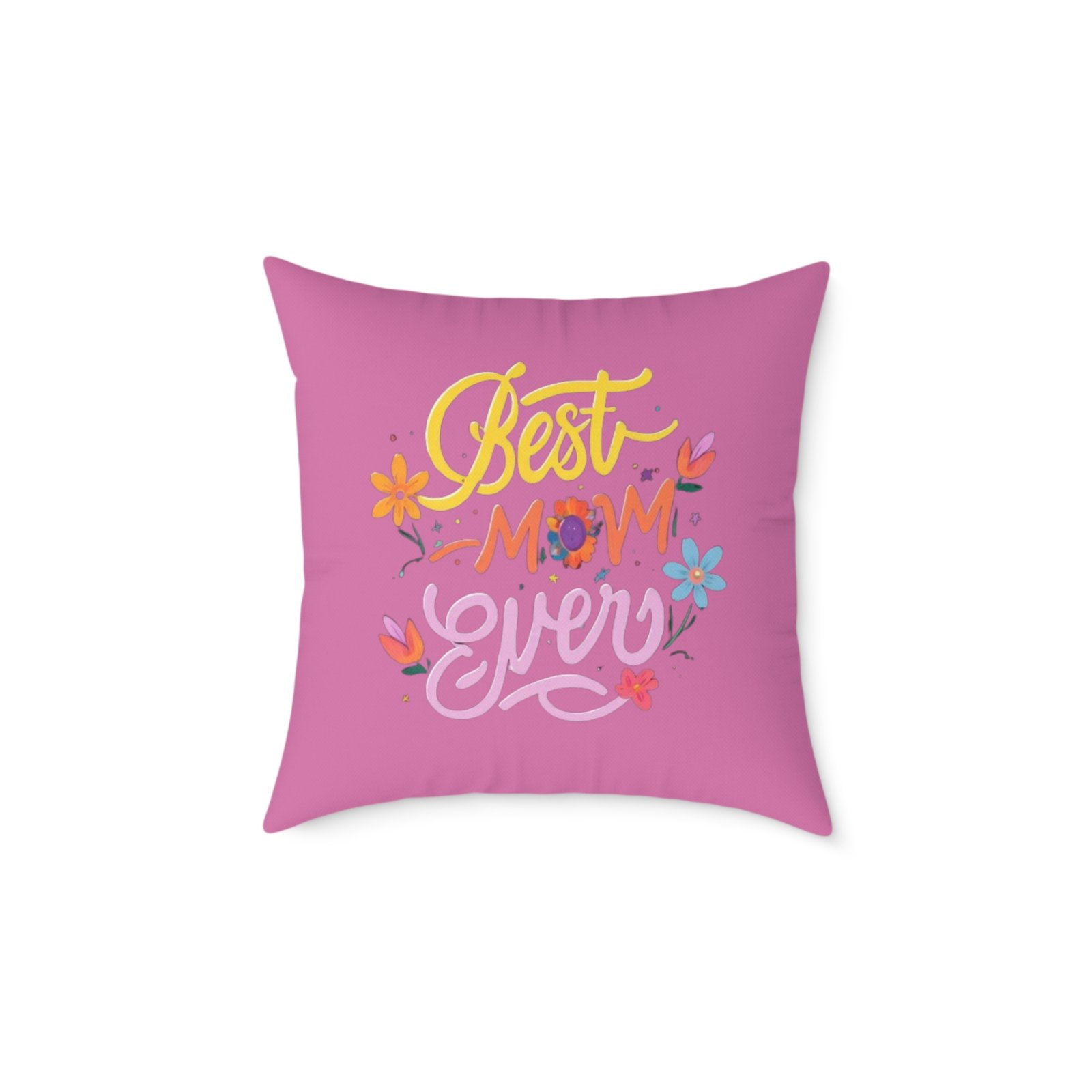 Best Mum Square Poly Canvas Pillow - Image 9