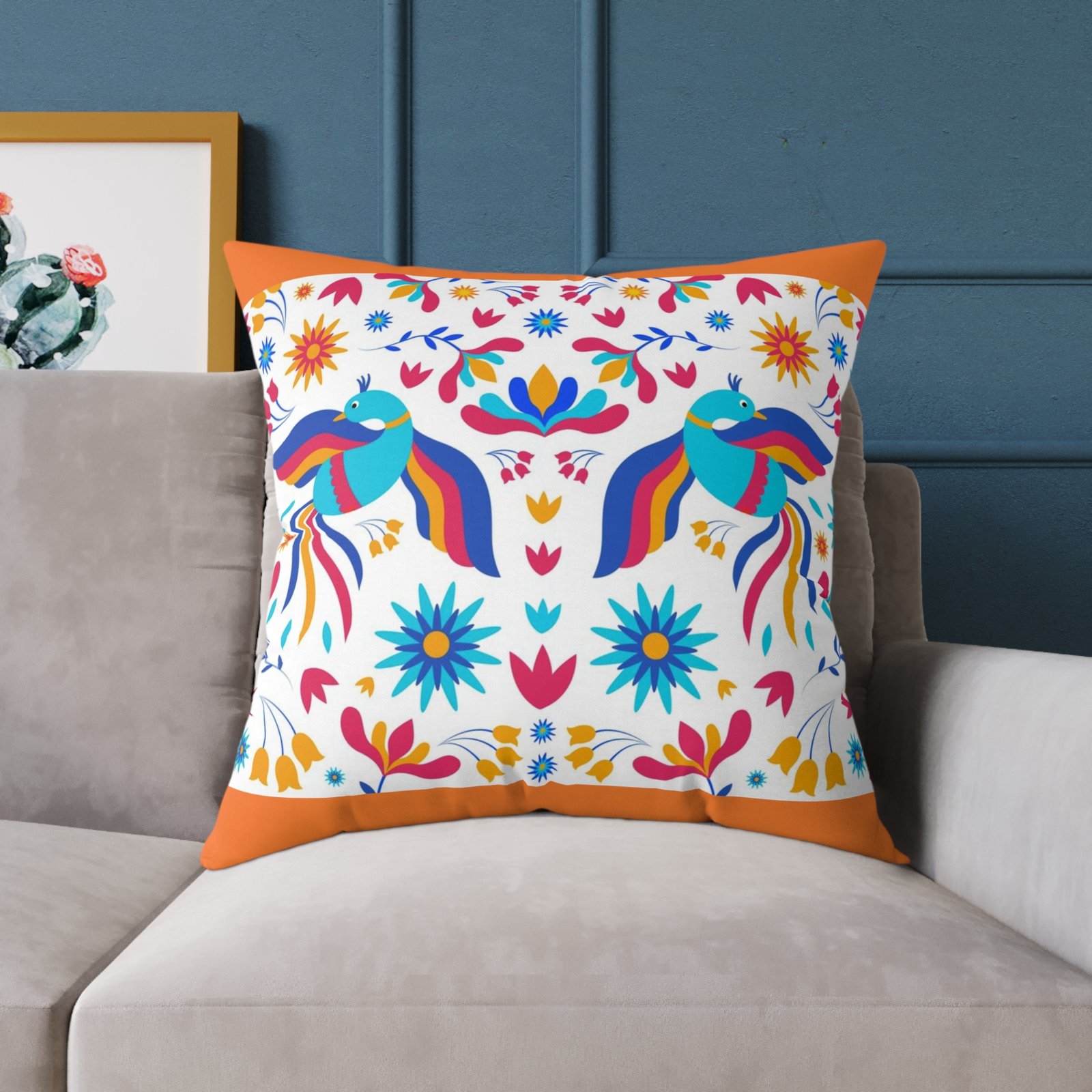 Mexico Square Poly Canvas Pillow - Image 19