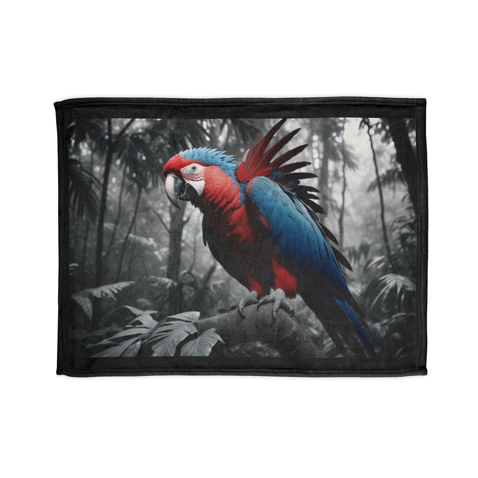 Parrot Breast Soft Polyester Blanket