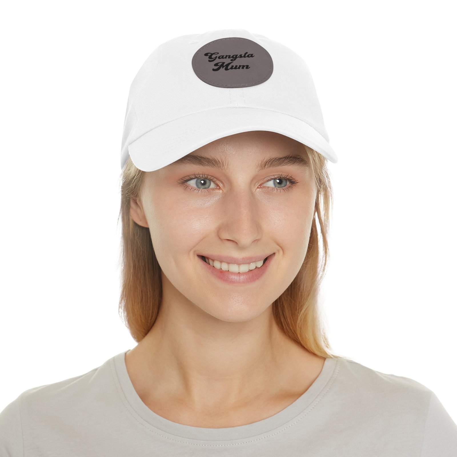 Gangster Momma Hat with Leather Patch (Round) - Image 8