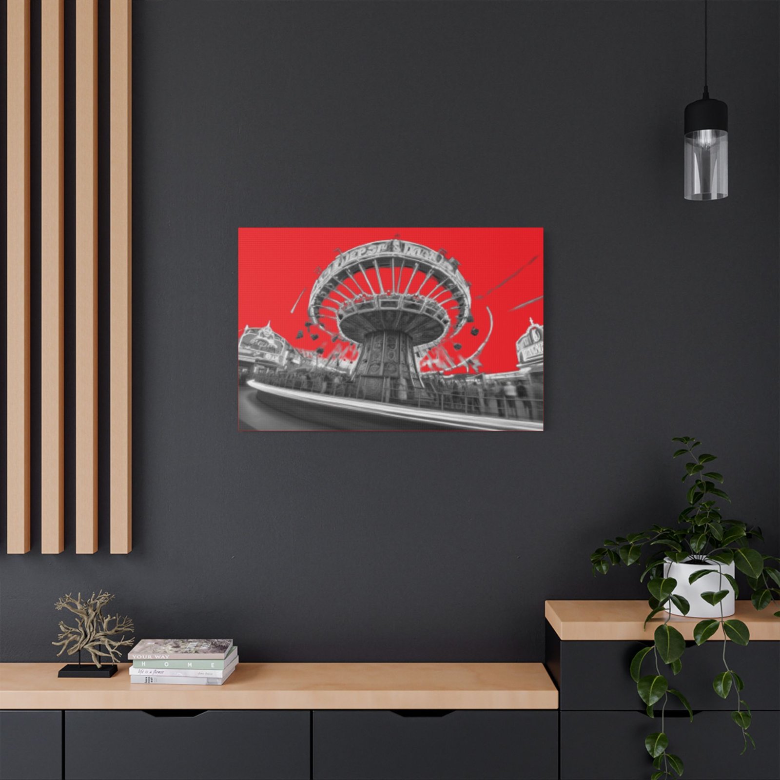 Fairground Fun Satin Canvas, Stretched - Image 16