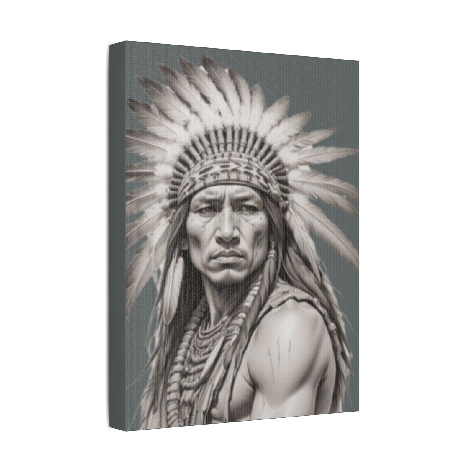 Apache Satin Canvas, Stretched - Image 6