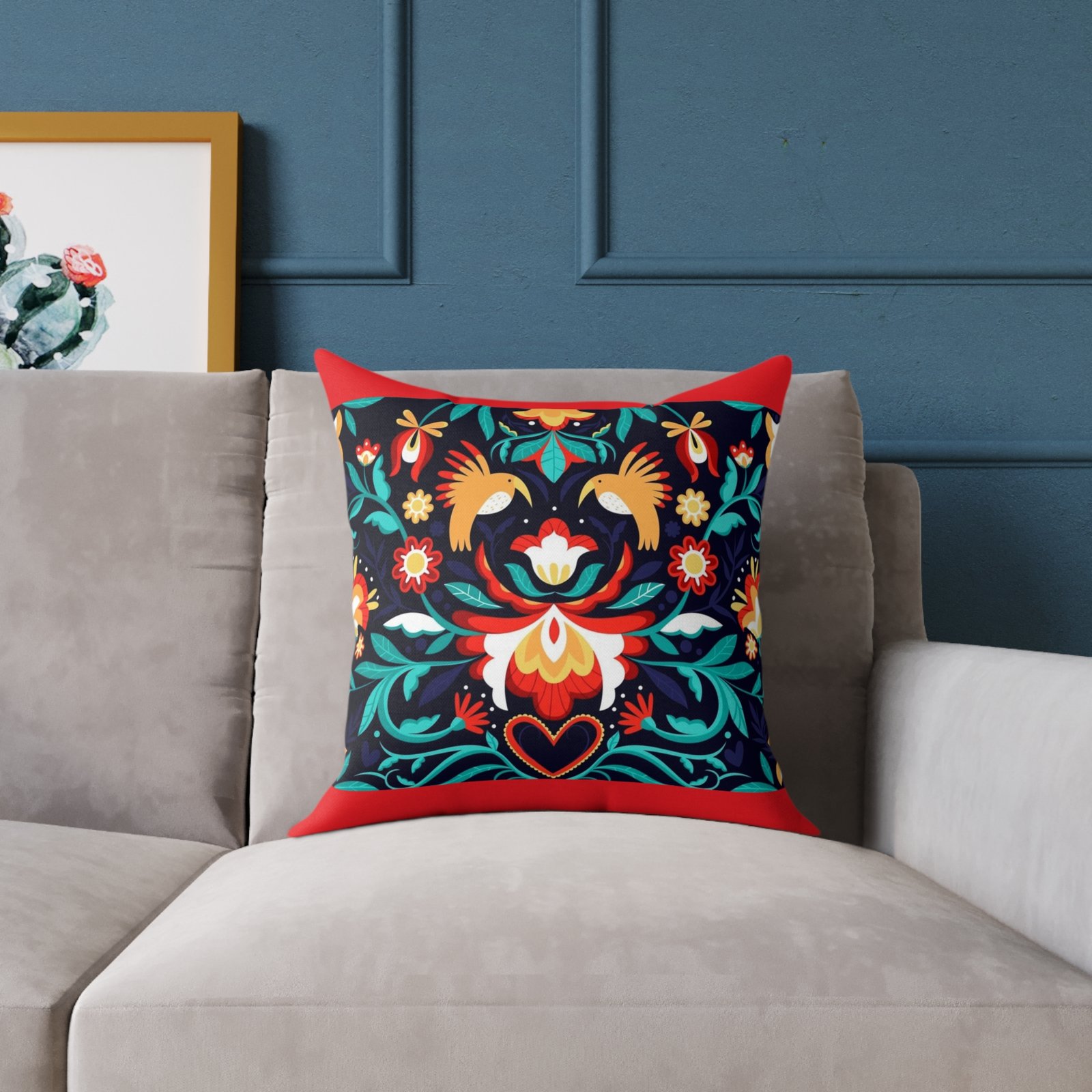Mexico Square Poly Canvas Pillow - Image 7