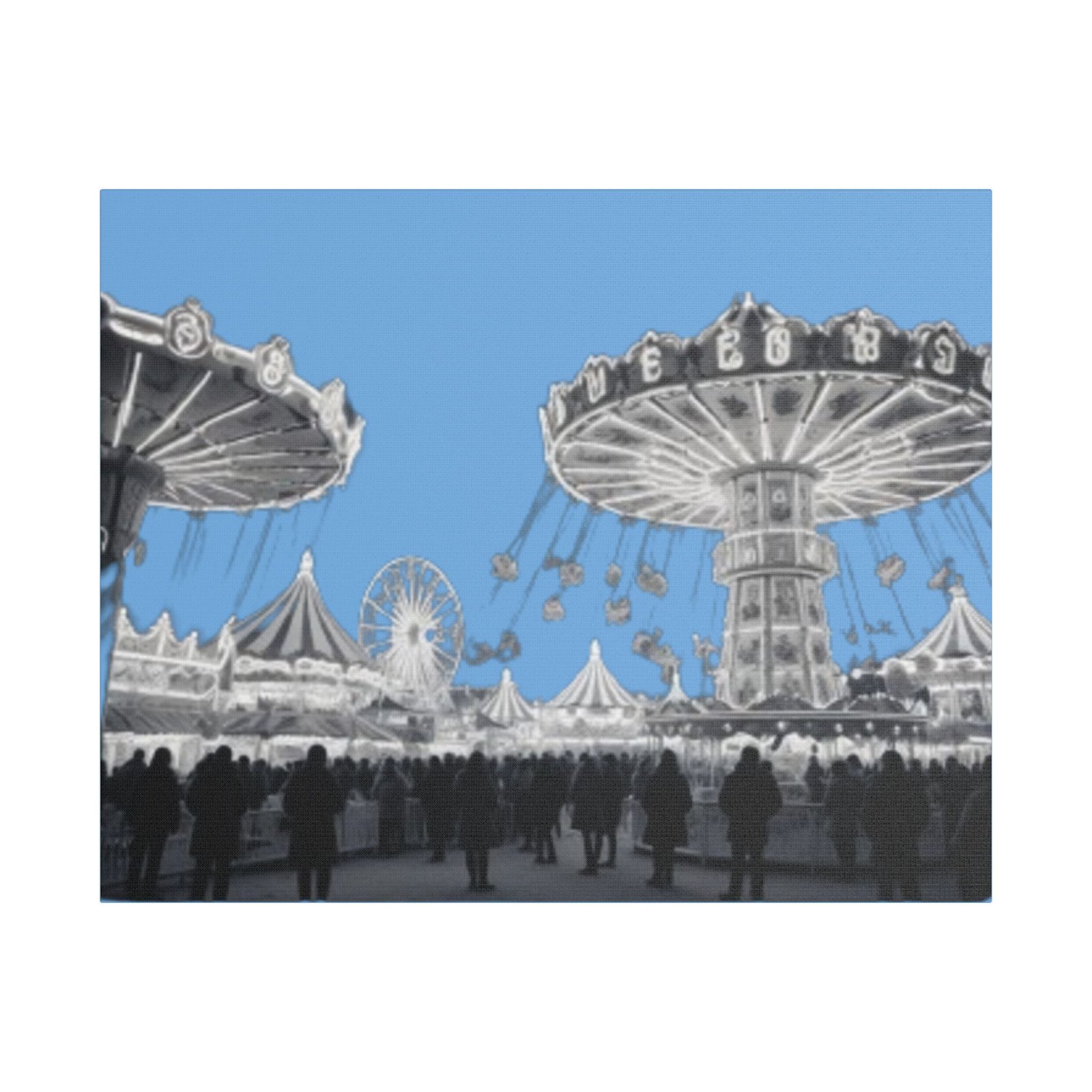 Fairground Fun Satin Canvas, Stretched - Image 9