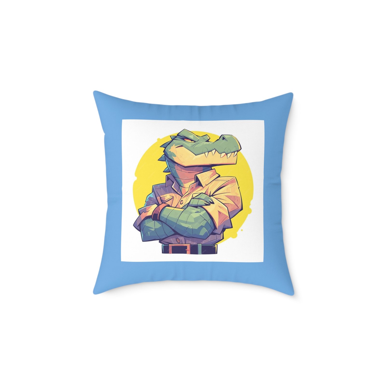 Dinassaur Square Poly Canvas Pillow - Image 9