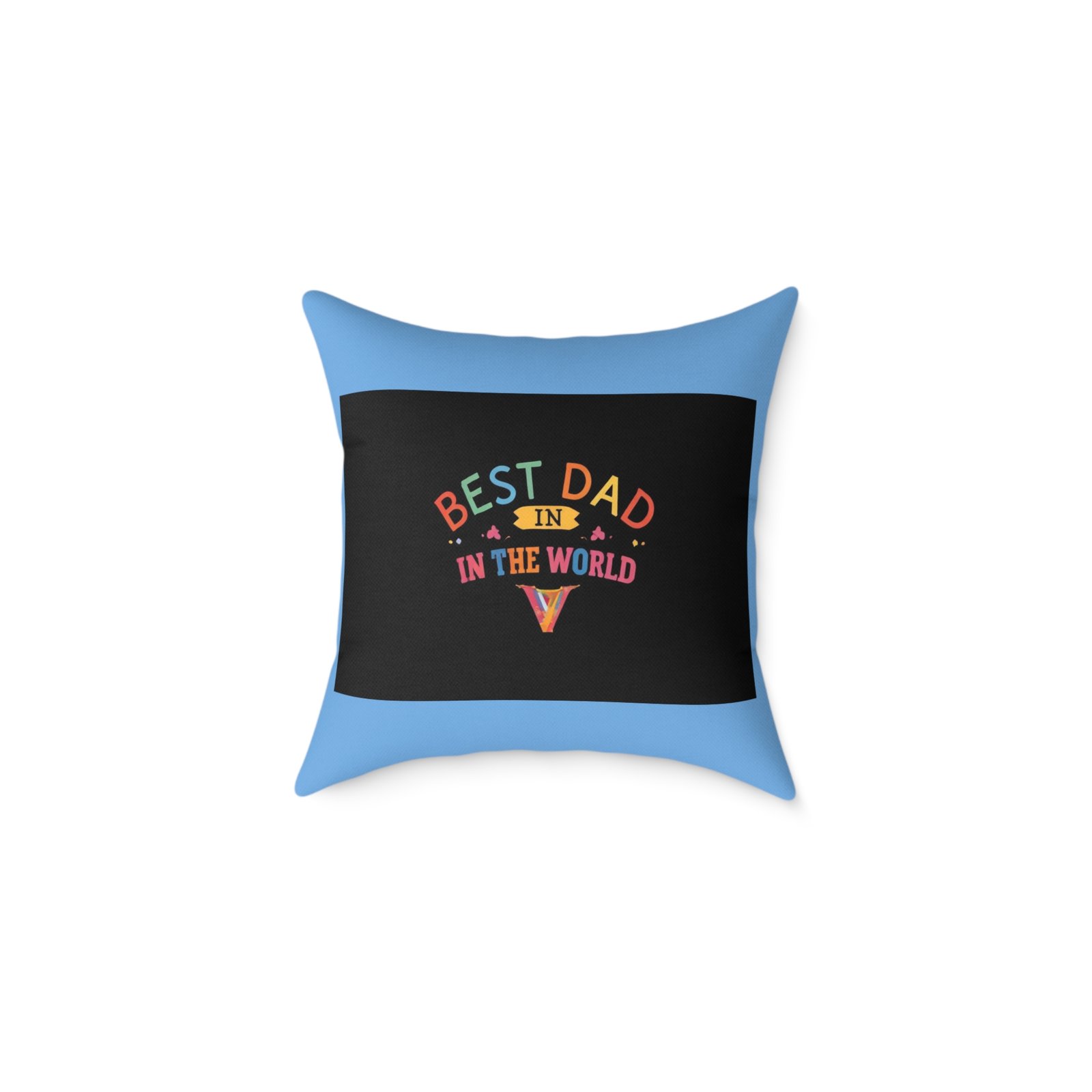 Best Dad Square Poly Canvas Pillow - Image 5