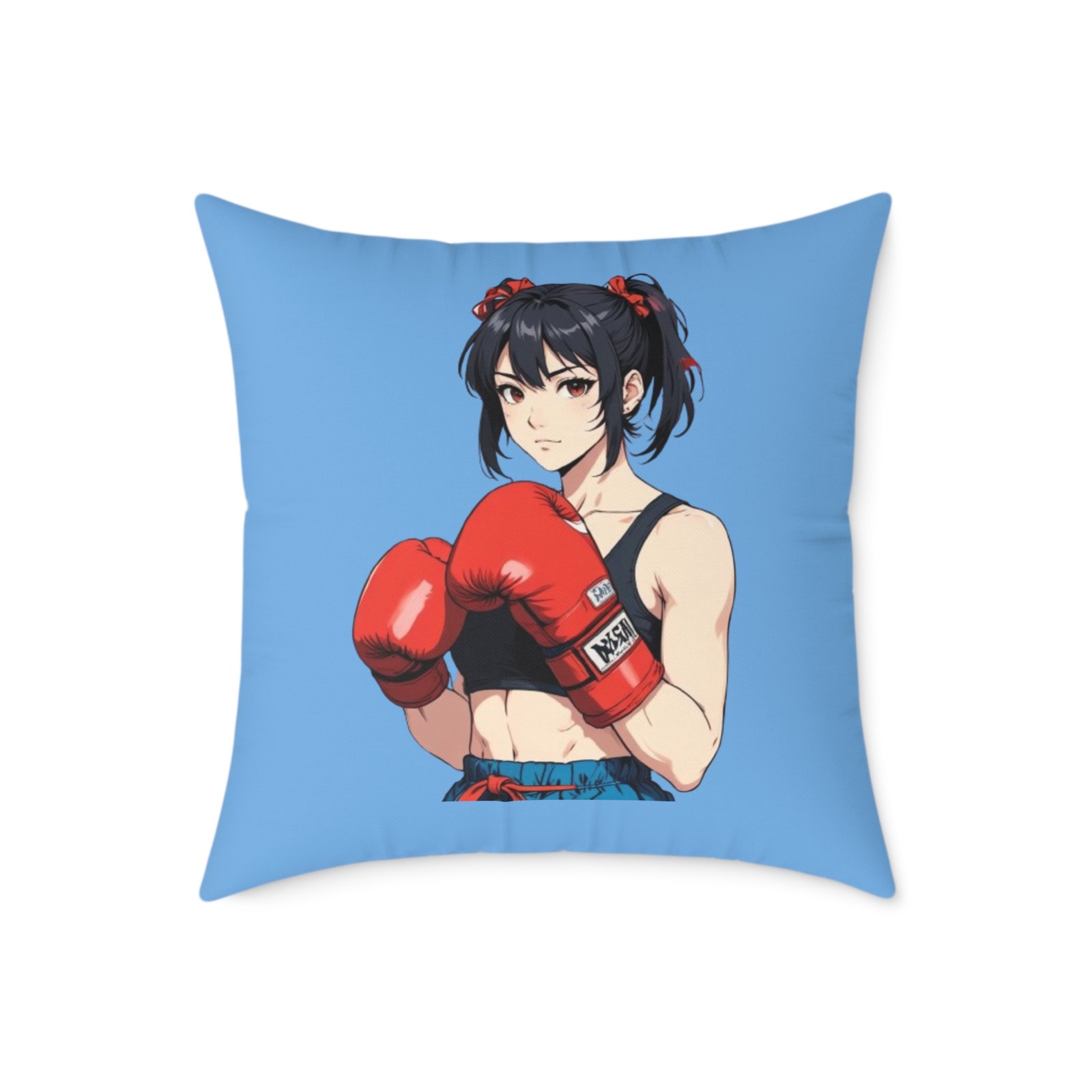 Boxing Square Poly Canvas Pillow - Image 13