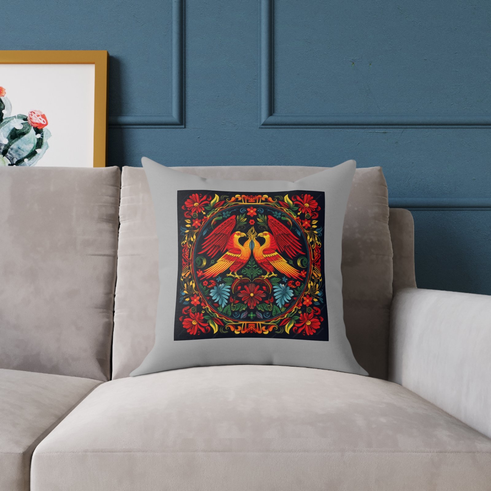 Mexico Square Poly Canvas Pillow - Image 7