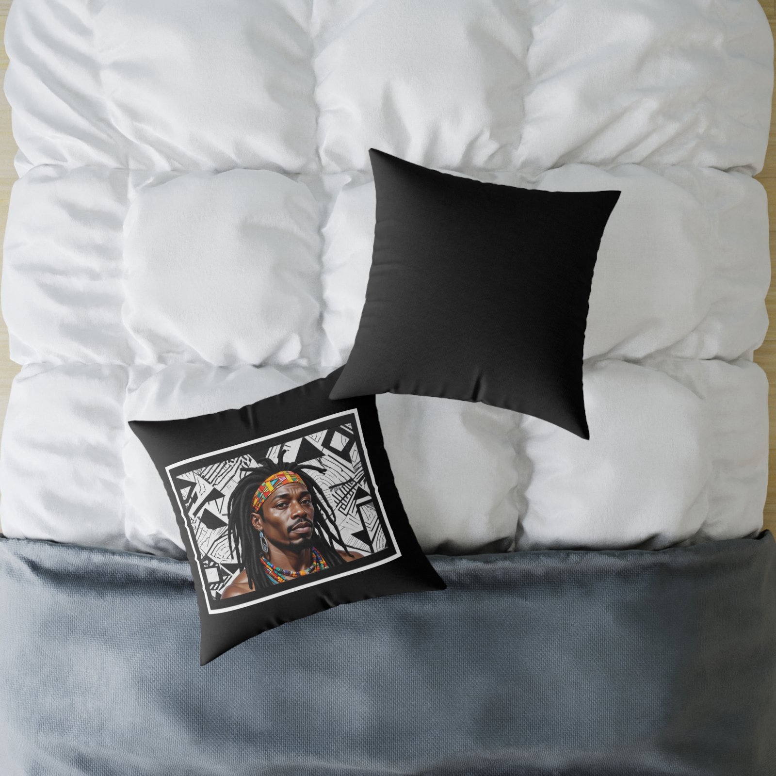 Copy of Rastafarian Square Poly Canvas Pillow - Image 12