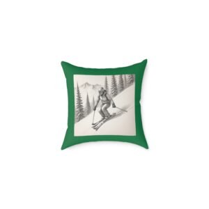 Golfing Square Poly Canvas Pillow