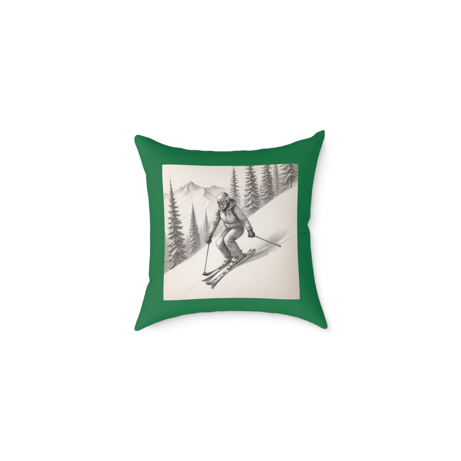 Golfing Square Poly Canvas Pillow
