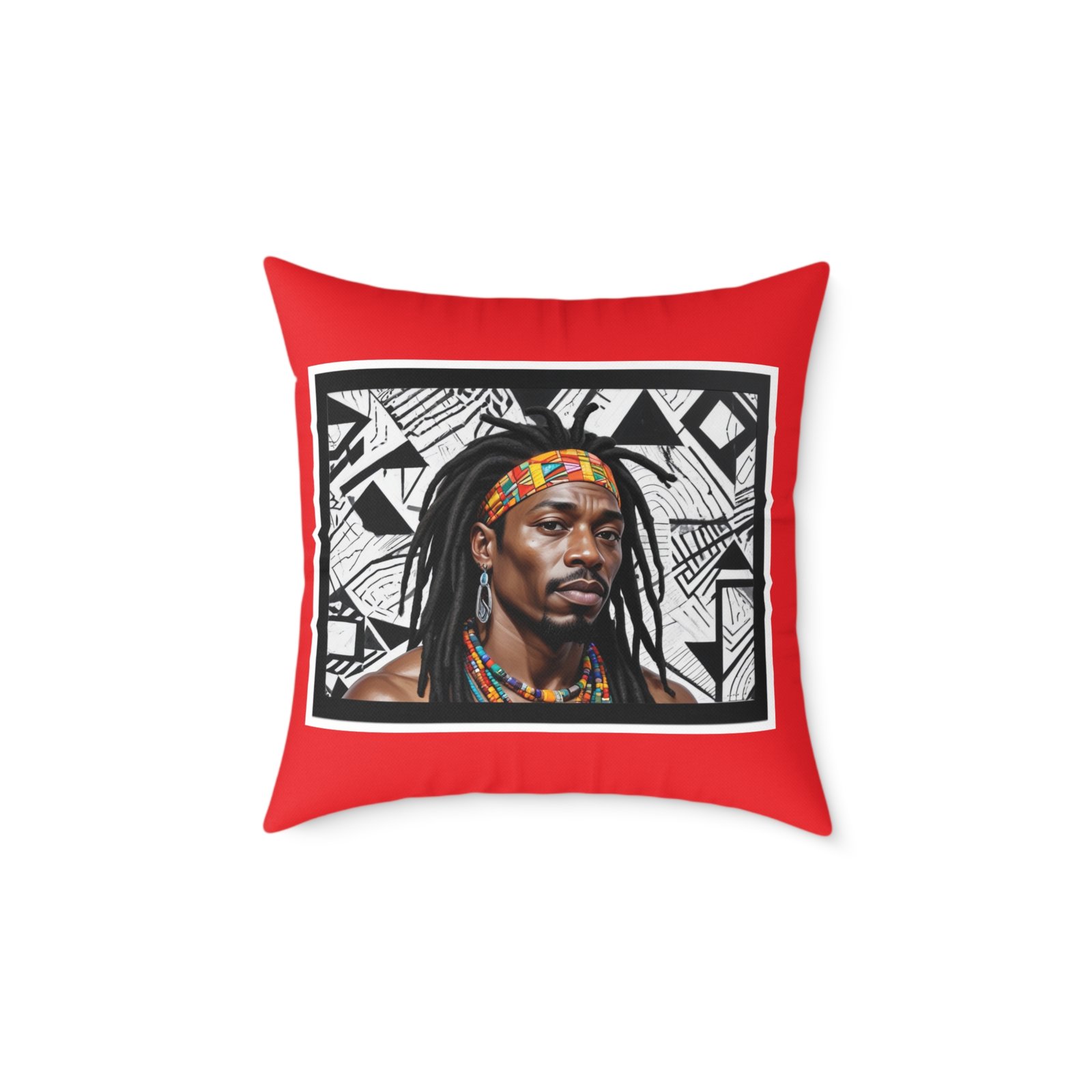 Rastafarian Square Poly Canvas Pillow - Image 9