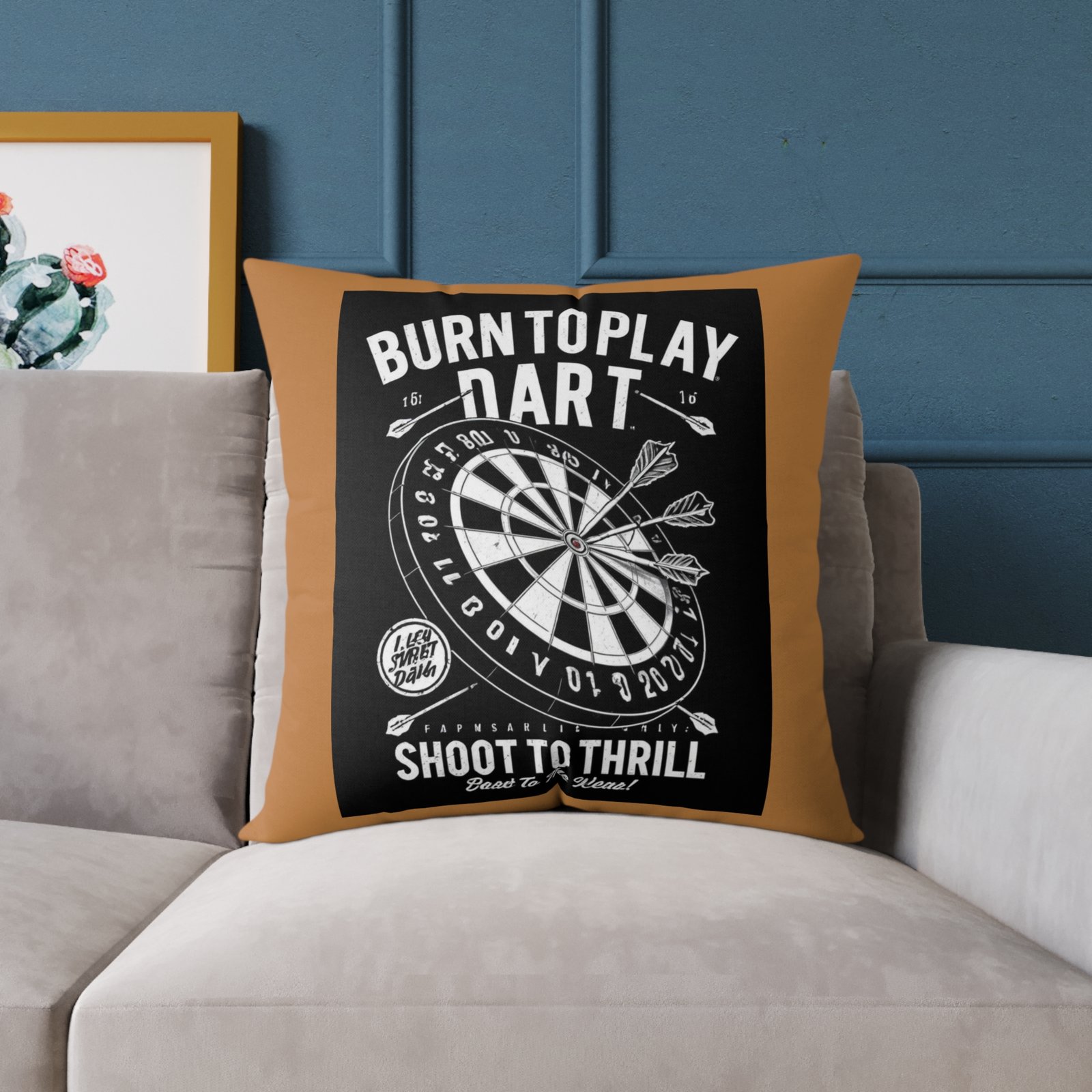 Darts Design Square Poly Canvas Pillow - Image 15