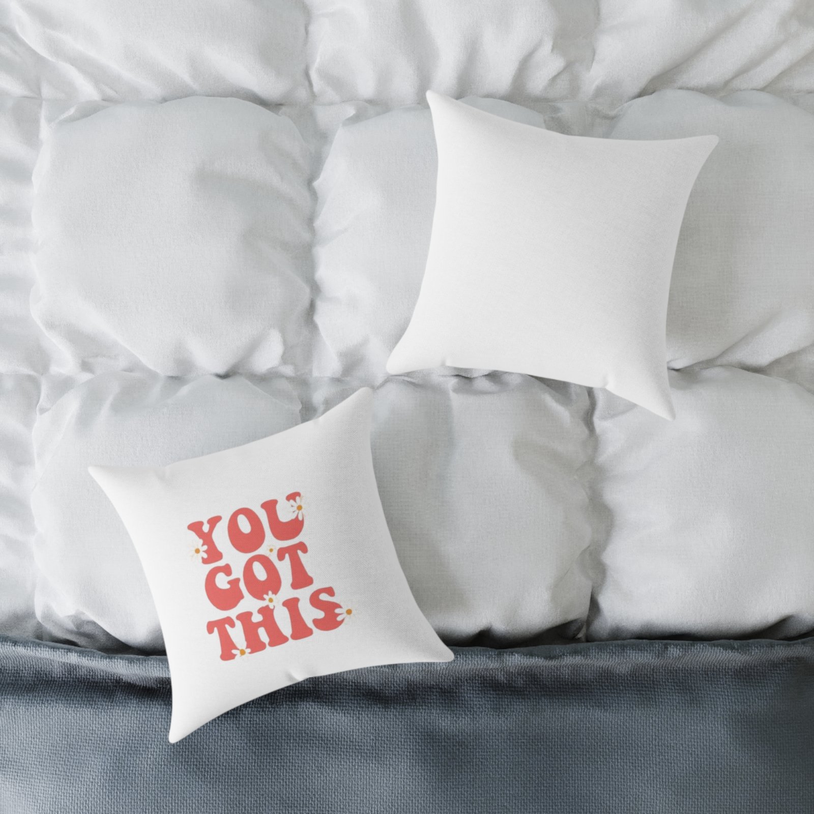 Positivity Self Help Square Poly Canvas Pillow - Image 4