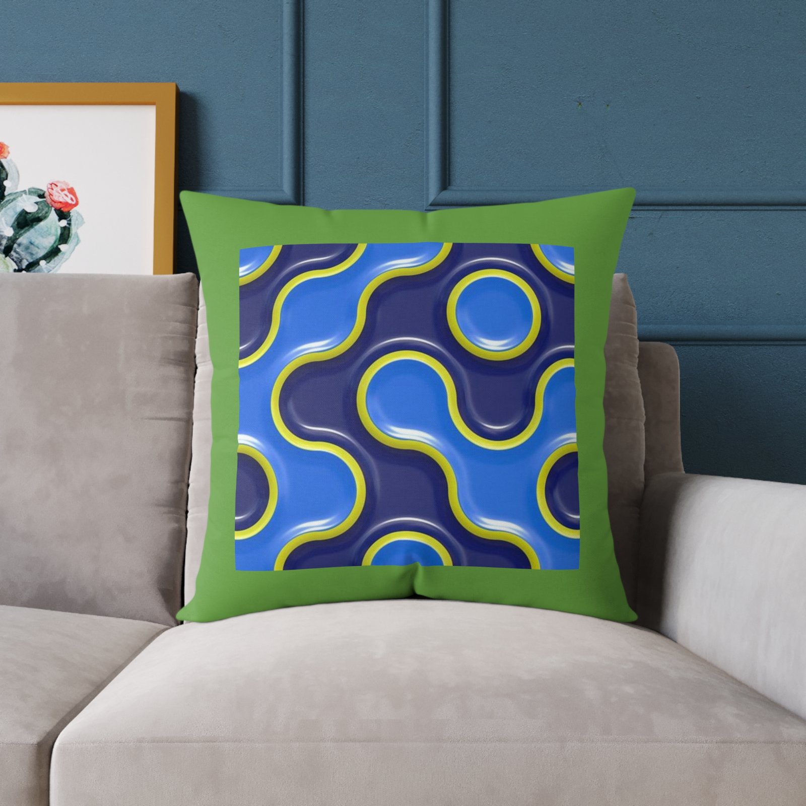 Splatter Poly Canvas Pillow - Image 15