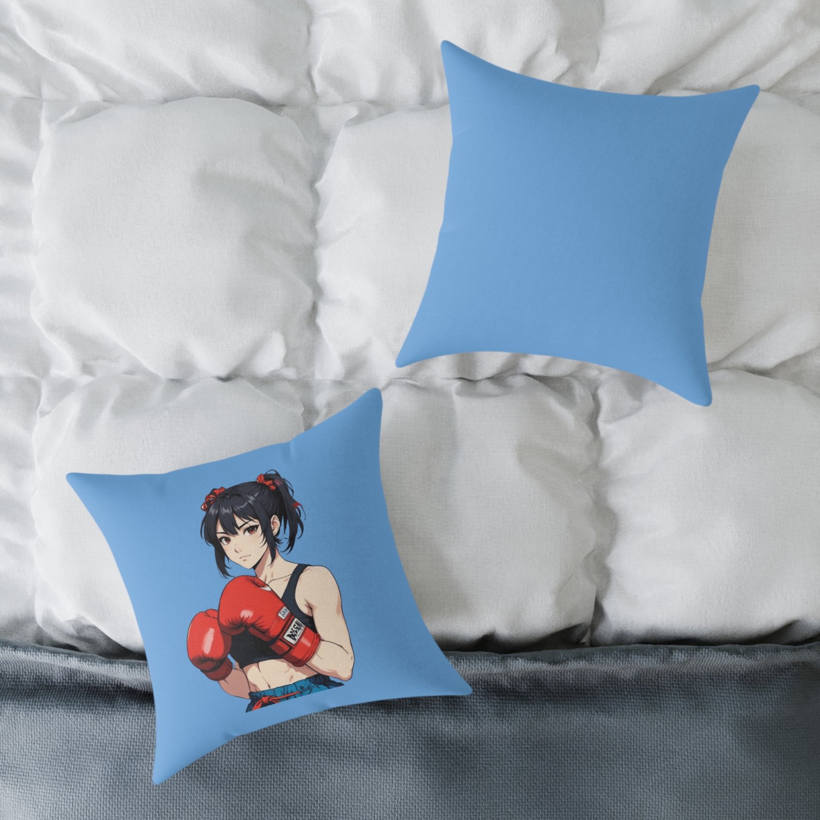 Boxing Square Poly Canvas Pillow - Image 8