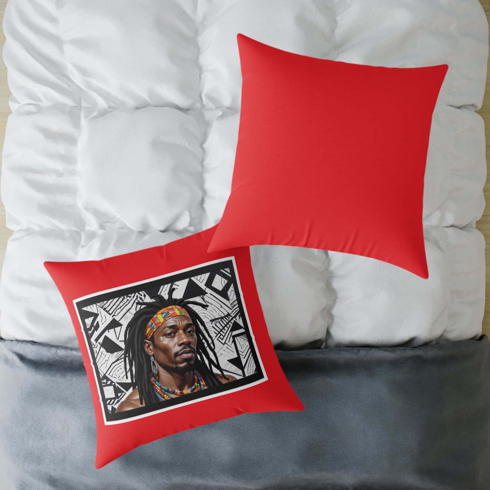 Rastafarian Square Poly Canvas Pillow - Image 20