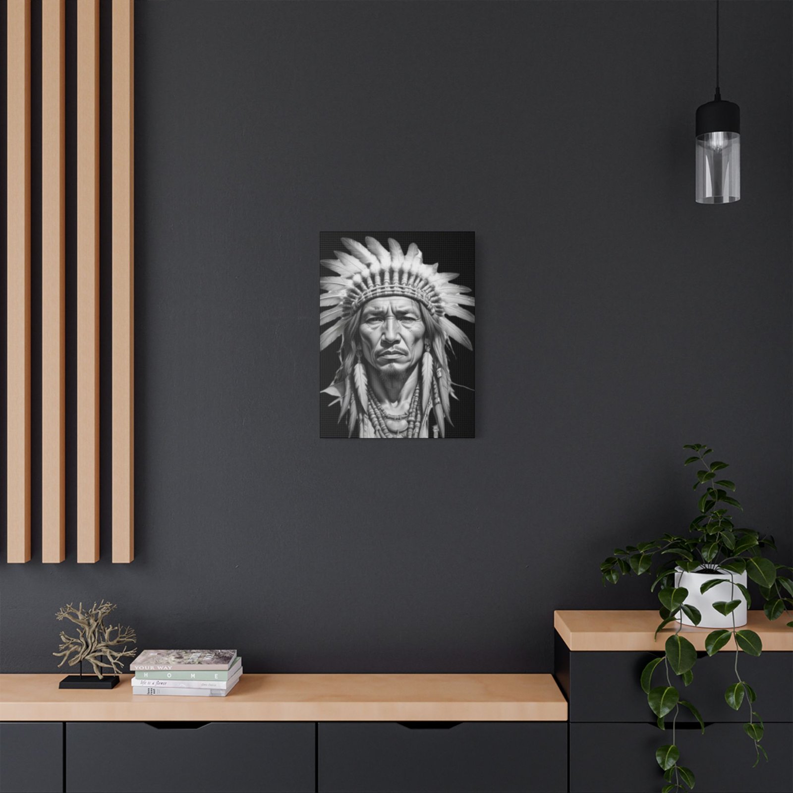 Apache Satin Canvas, Stretched - Image 12