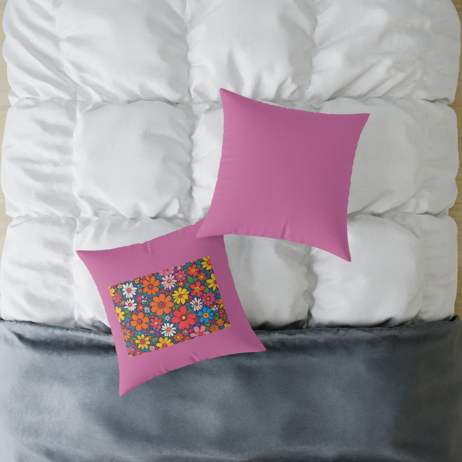 Psychadelic Square Poly Canvas Pillow - Image 12