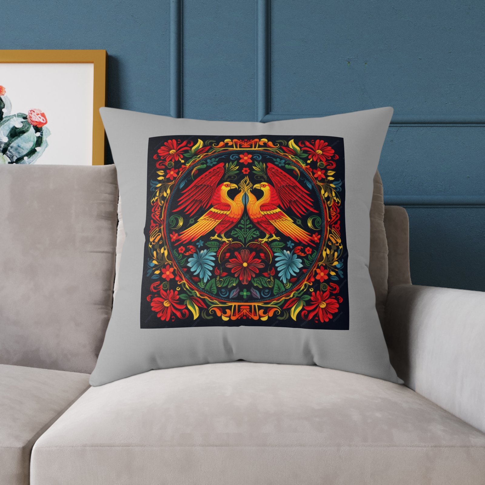 Mexico Square Poly Canvas Pillow - Image 19