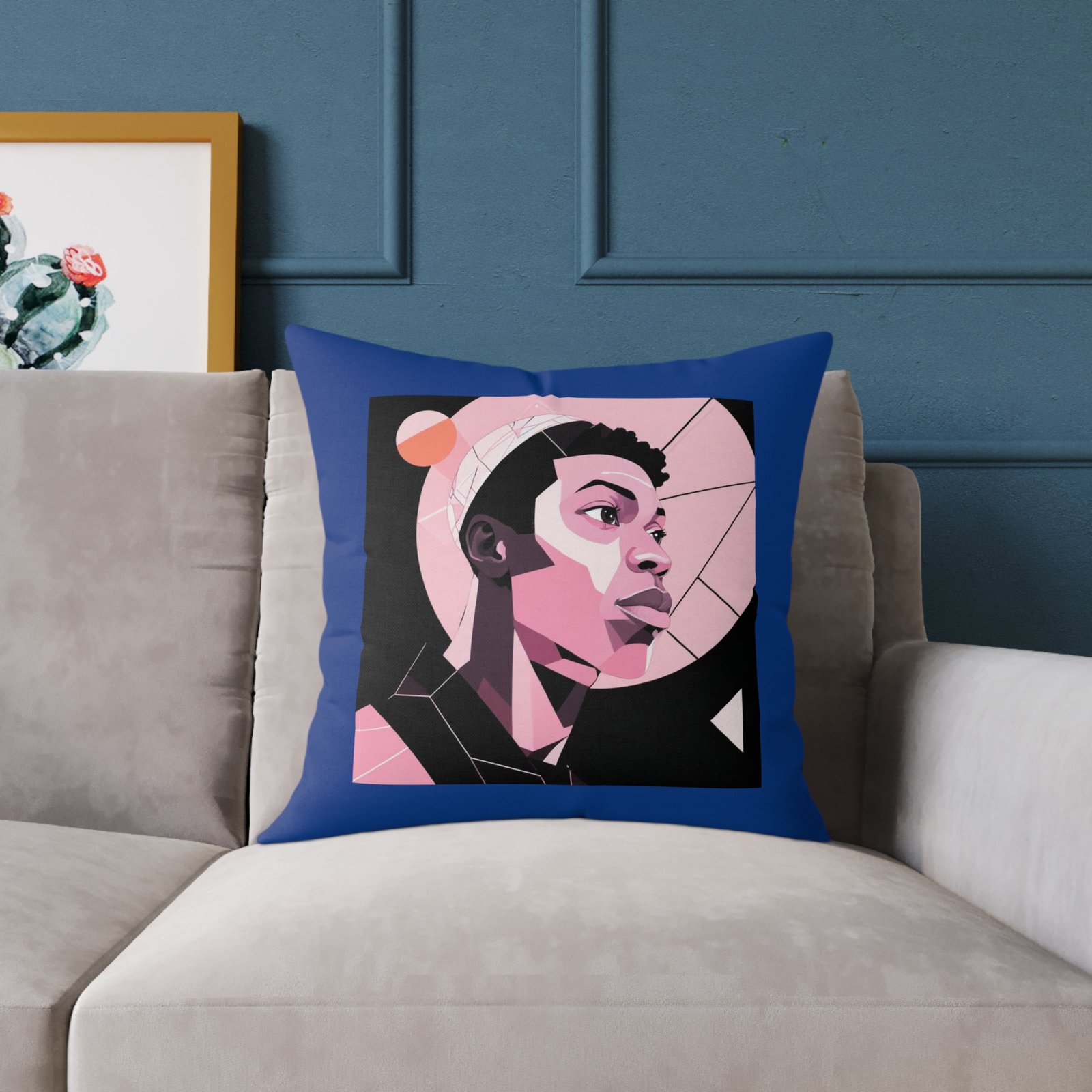 Abstract Square Poly Canvas Pillow - Image 11